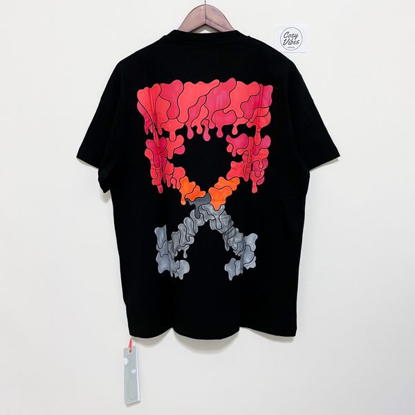 OFF-WHITE Spray Marker T-shirt Black Blue Men's - SS21 - US