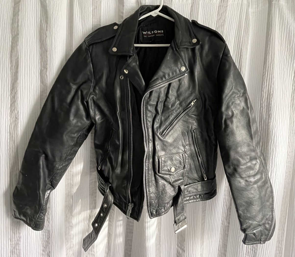 Wilson genuine leather jacket sales