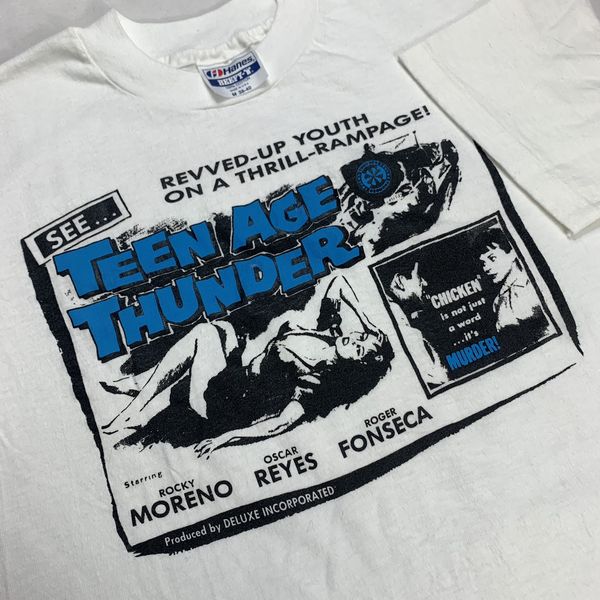 Vintage Vintage 90s Thunder Trucks Skateboard Skate Tee T Shirt