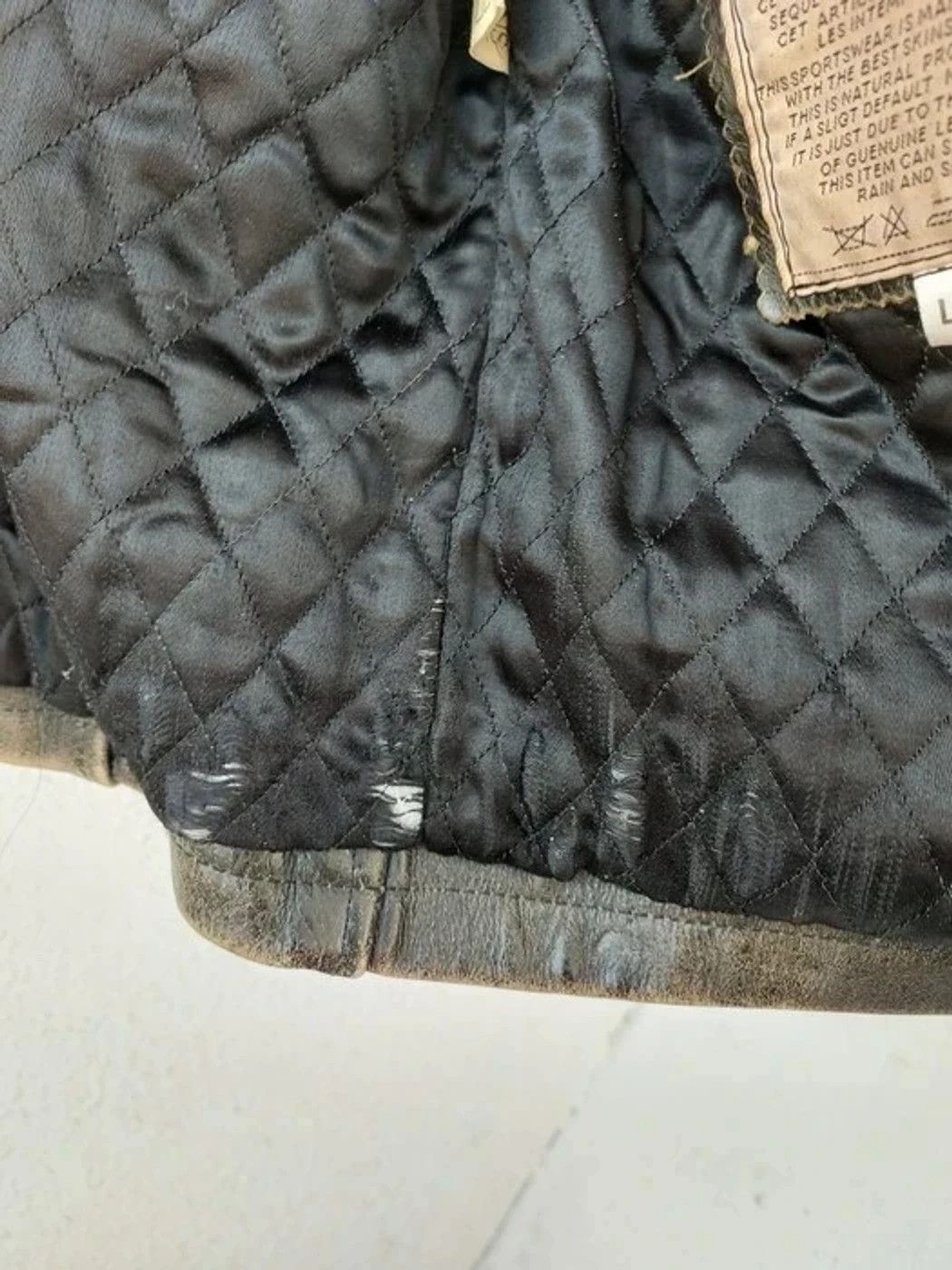 VINTAGE REDSKINS RARE BIKER LEATHER JACKET