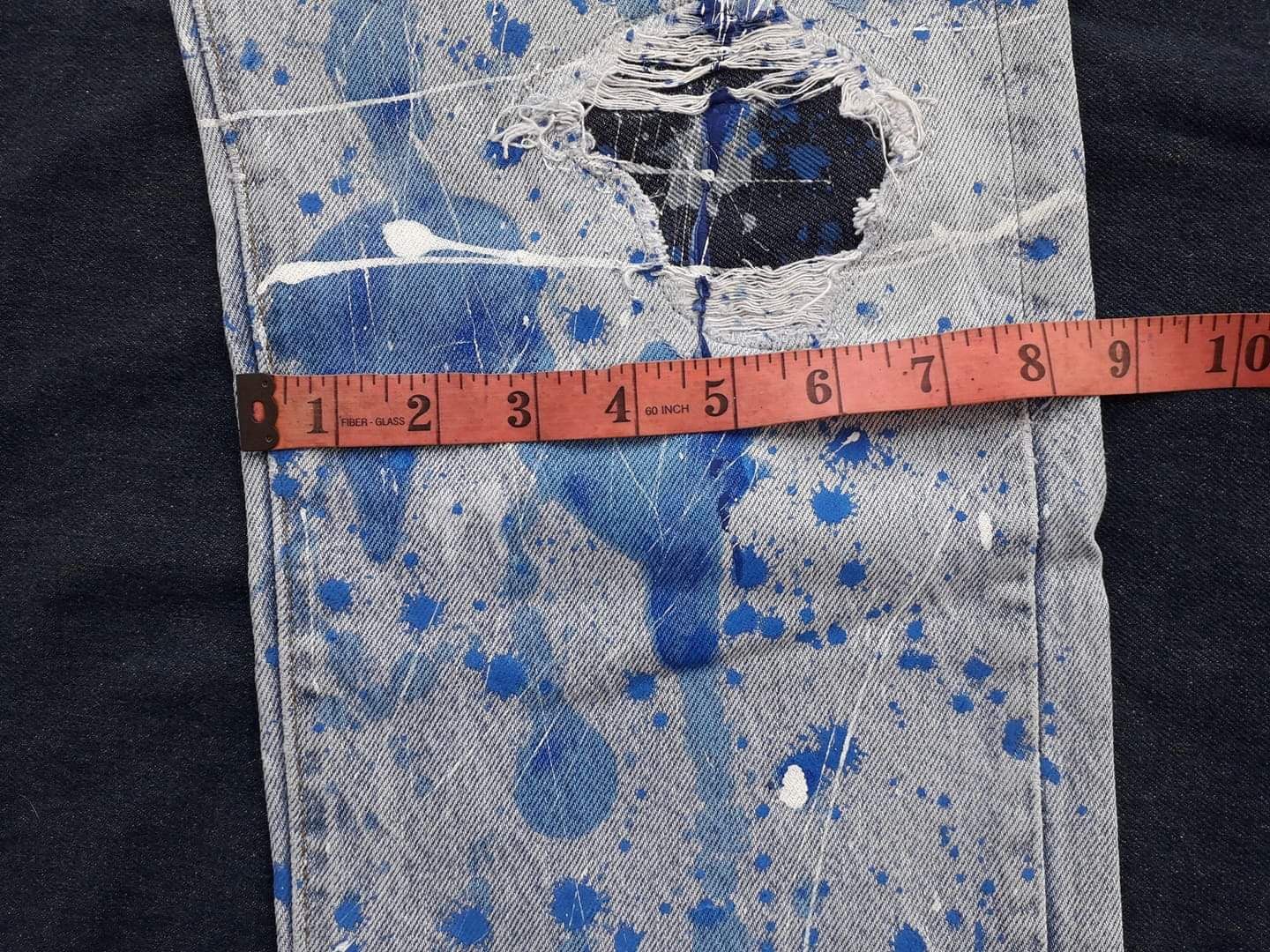 Levi's Vtg 80s Levi's distressed splash jeans like Number (N)ine Size US 30 / EU 46 - 9 Thumbnail