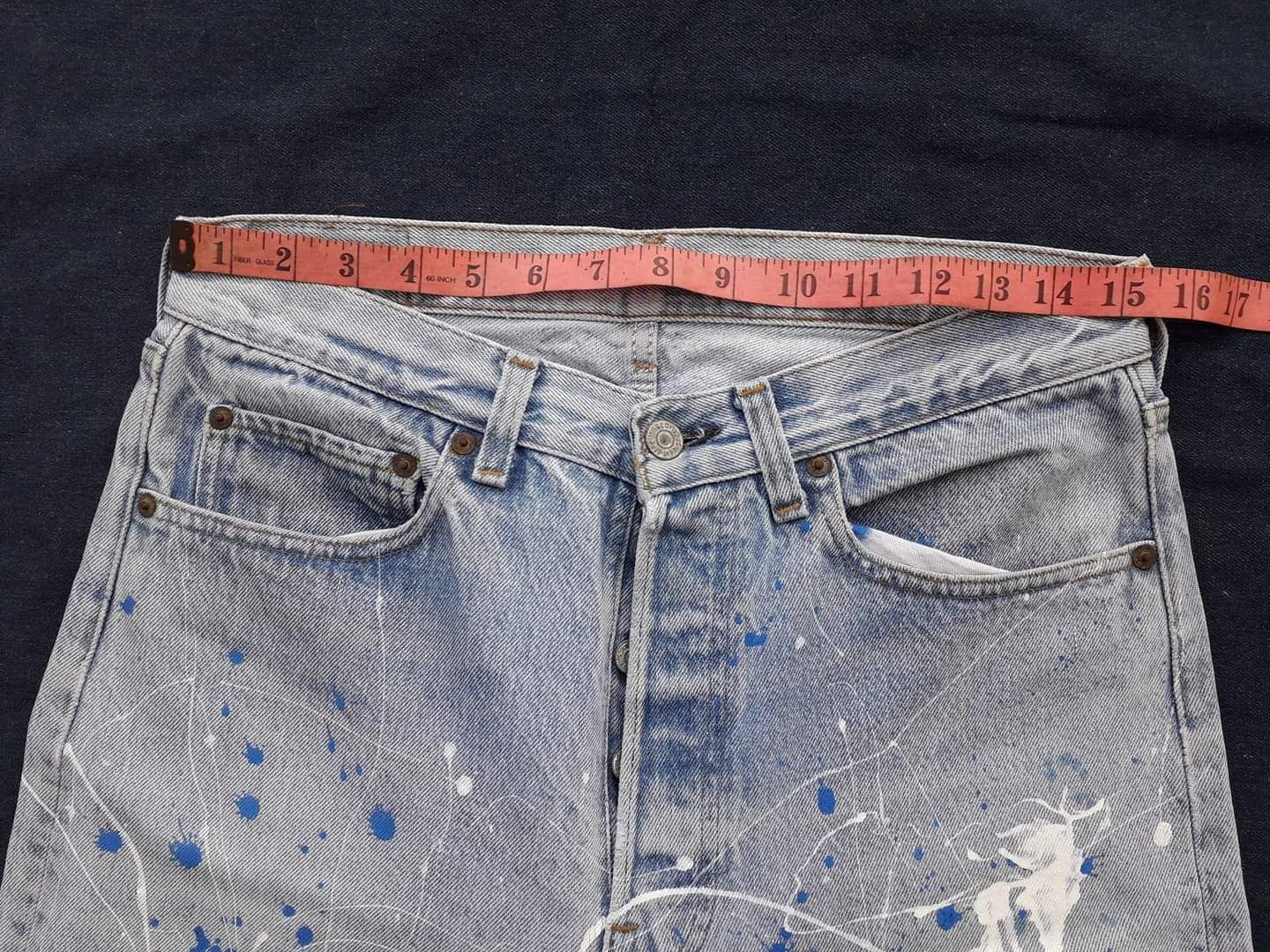 Levi's Vtg 80s Levi's distressed splash jeans like Number (N)ine Size US 30 / EU 46 - 7 Thumbnail