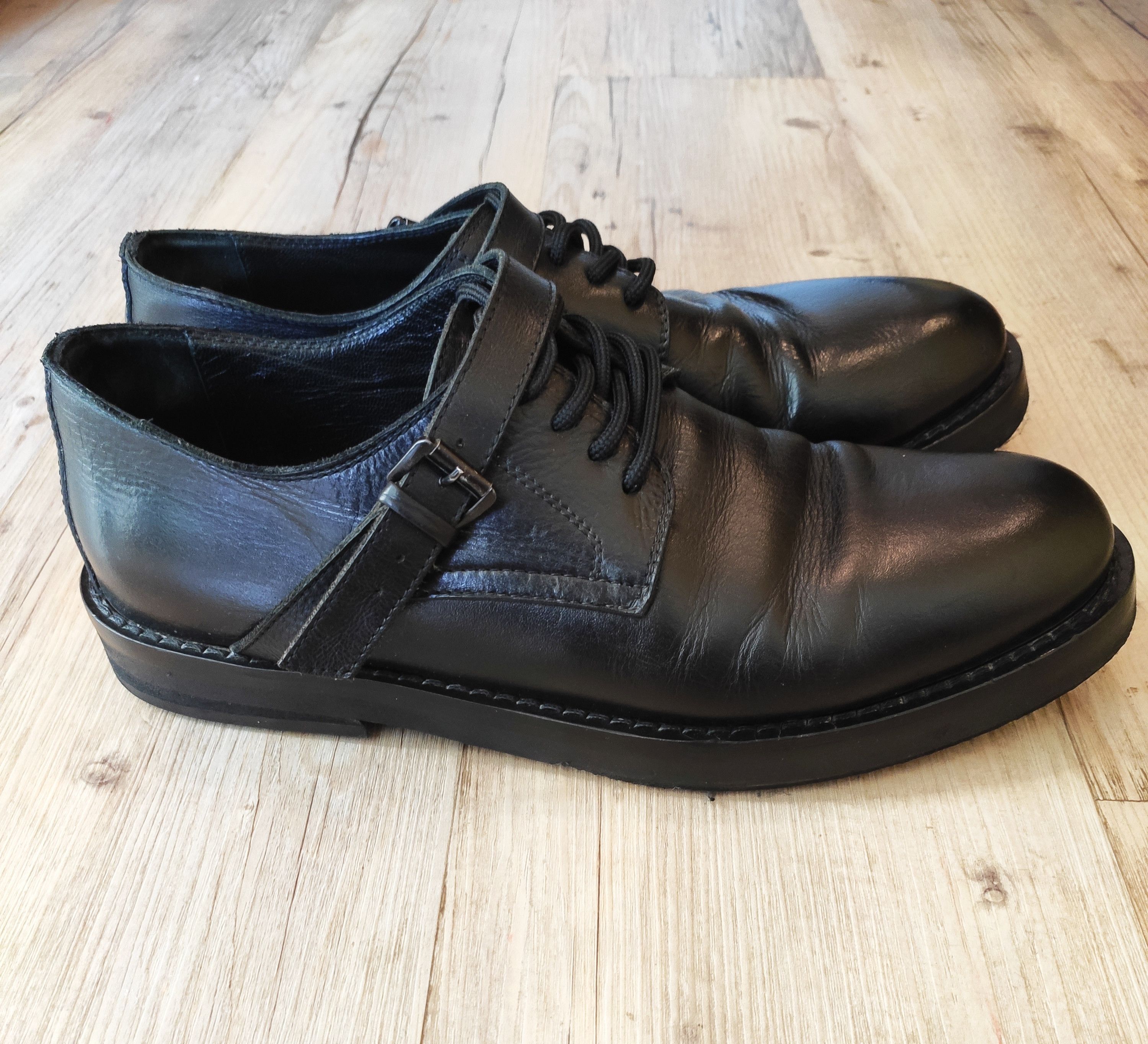 Ann Demeulemeester Vitello olio strap derby shoes Size US 9.5 / EU 42-43 - 4 Thumbnail