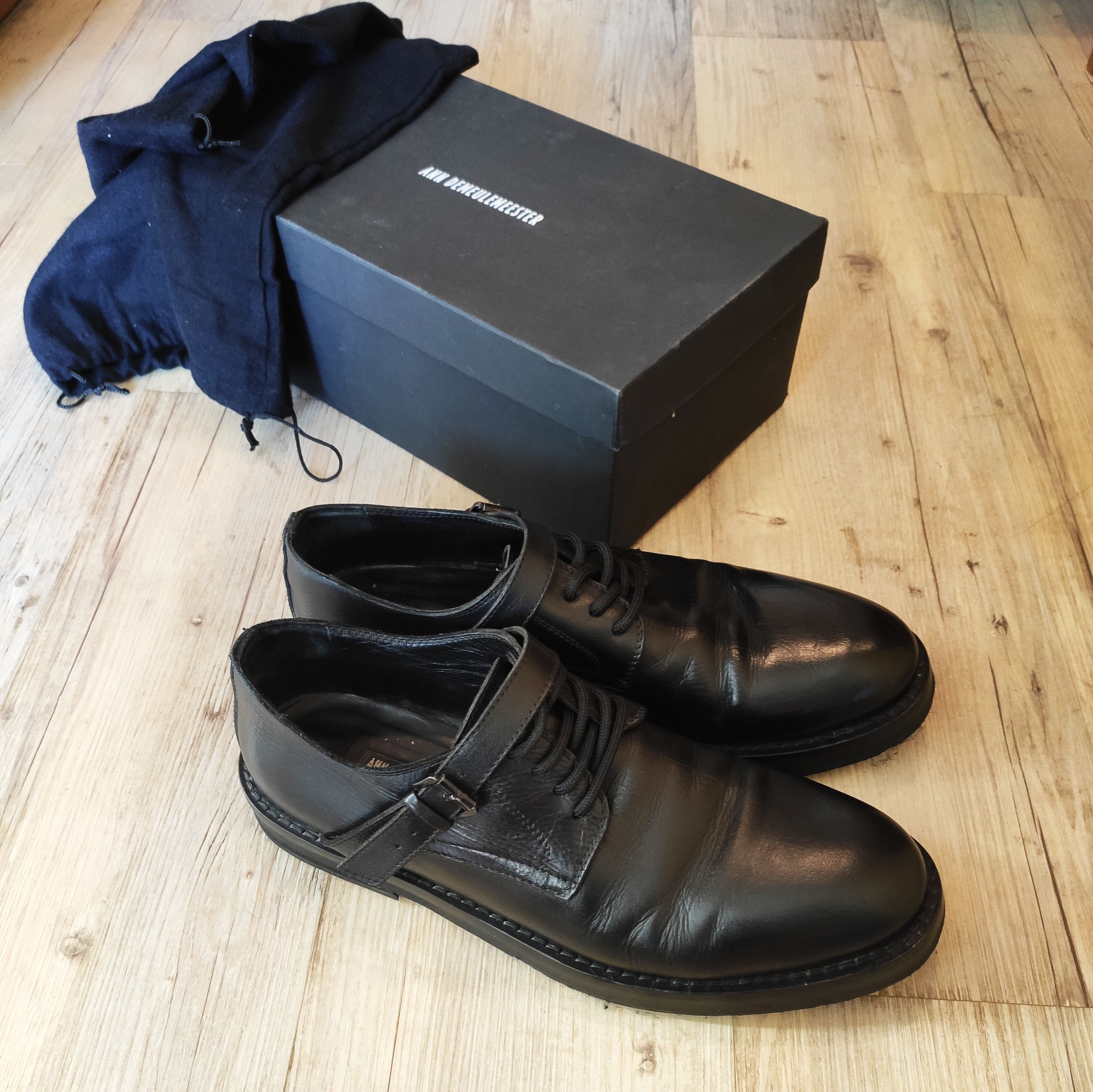 Ann Demeulemeester Vitello olio strap derby shoes Size US 9.5 / EU 42-43 - 5 Thumbnail