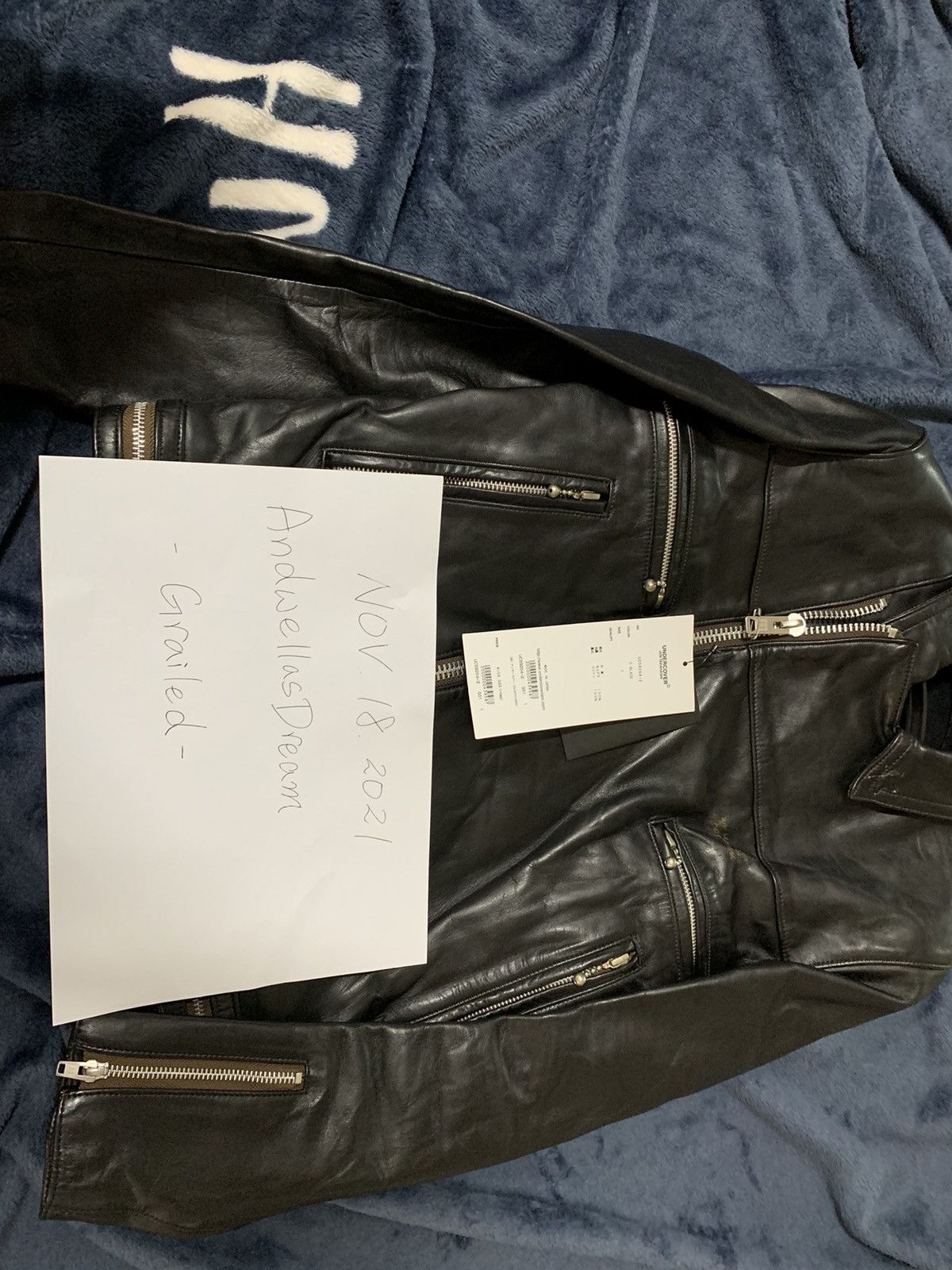 Undercover Undercover rose printed leather jacket Size US XS / EU 42 / 0 - 9 Thumbnail