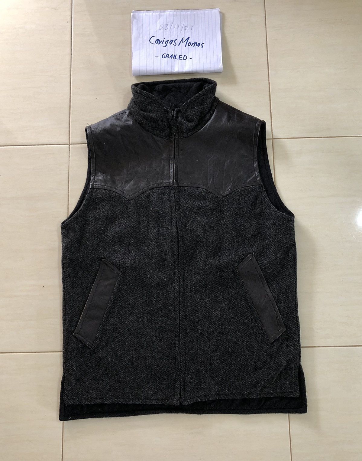 Johnson Woolen Mills VINTAGE JOHSON WOOLEN MILLS WOOL LEATHER VESTS Size US S / EU 44-46 / 1 - 8 Thumbnail