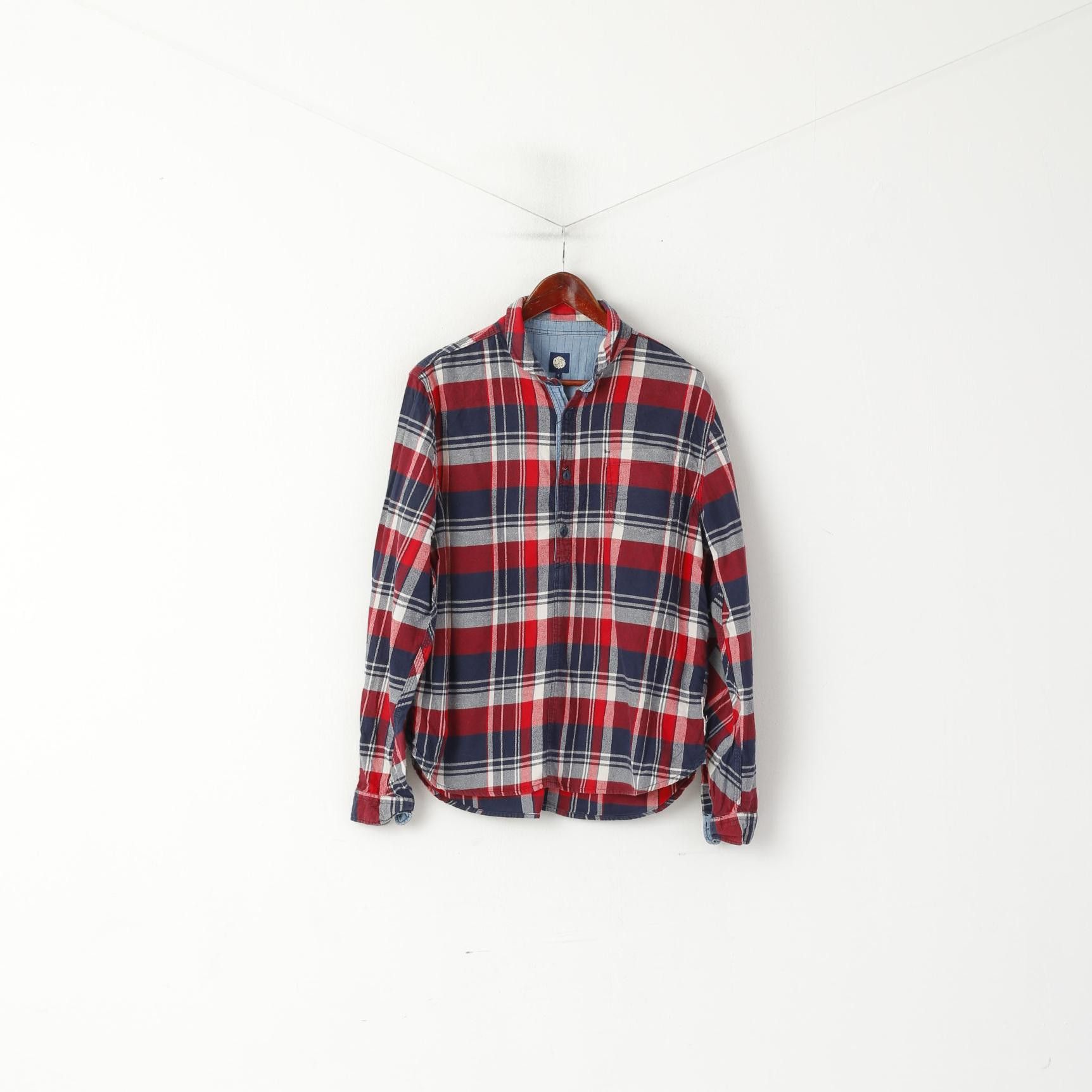 Pretty Green Pretty Green Men L Casual Shirt Red Check Pullover 2718 Size US L / EU 52-54 / 3 - 2 Thumbnail