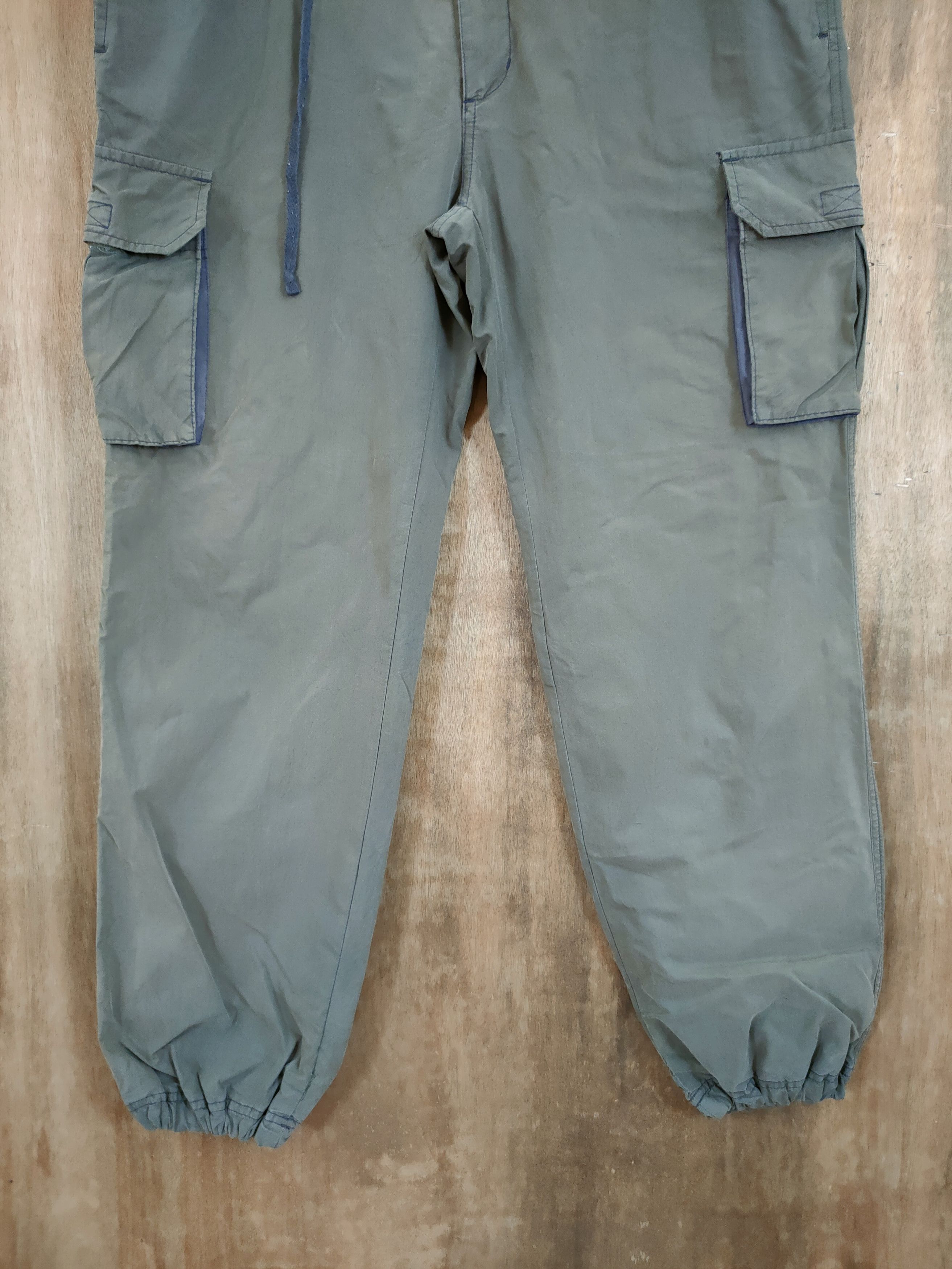 Japanese Brand DLL Japan green multipocket utility cargo pants #1328 Size US 33 - 2 Thumbnail