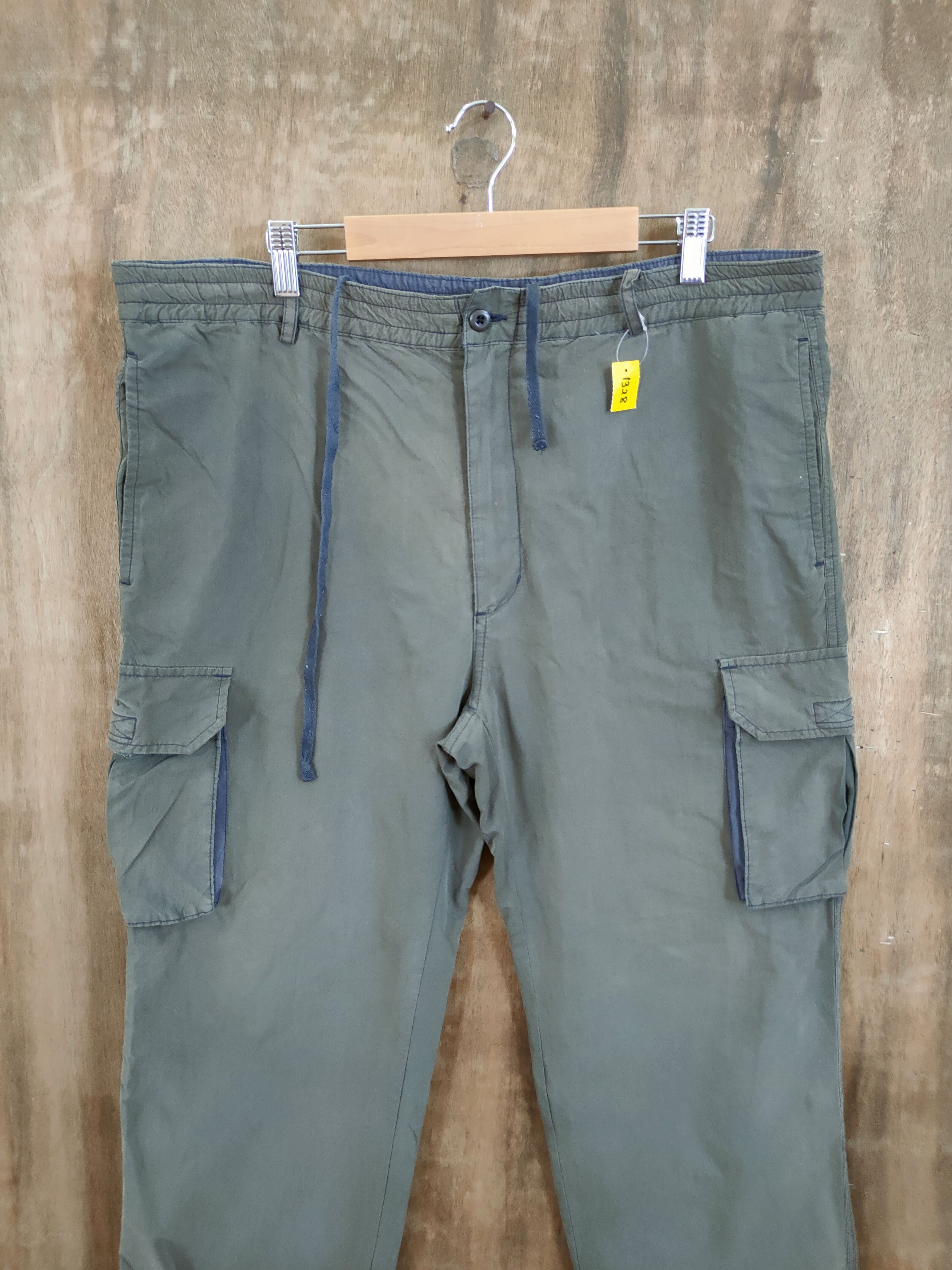 Japanese Brand DLL Japan green multipocket utility cargo pants #1328 Size US 33 - 3 Thumbnail