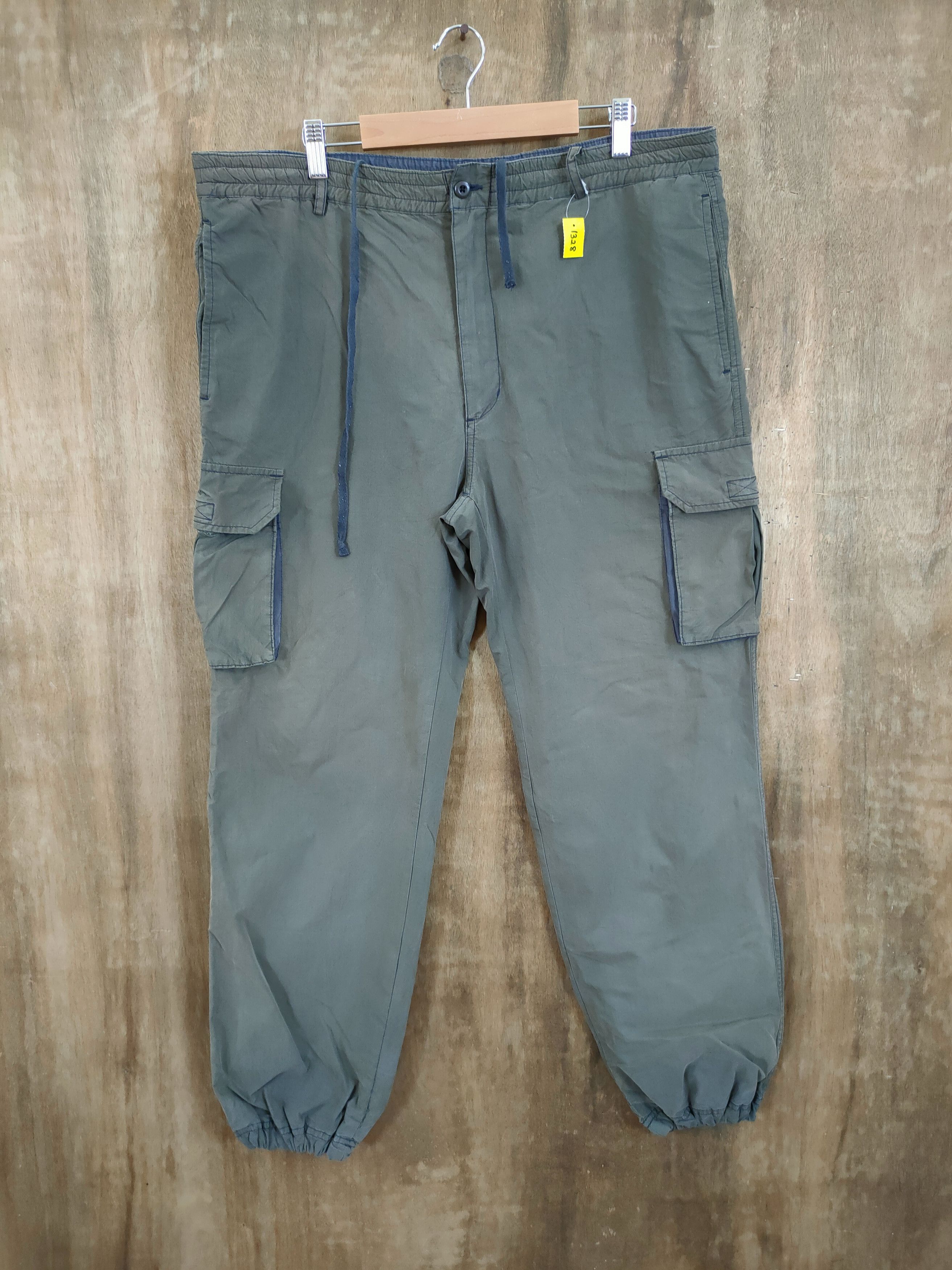 Japanese Brand DLL Japan green multipocket utility cargo pants #1328 Size US 33 - 1 Thumbnail