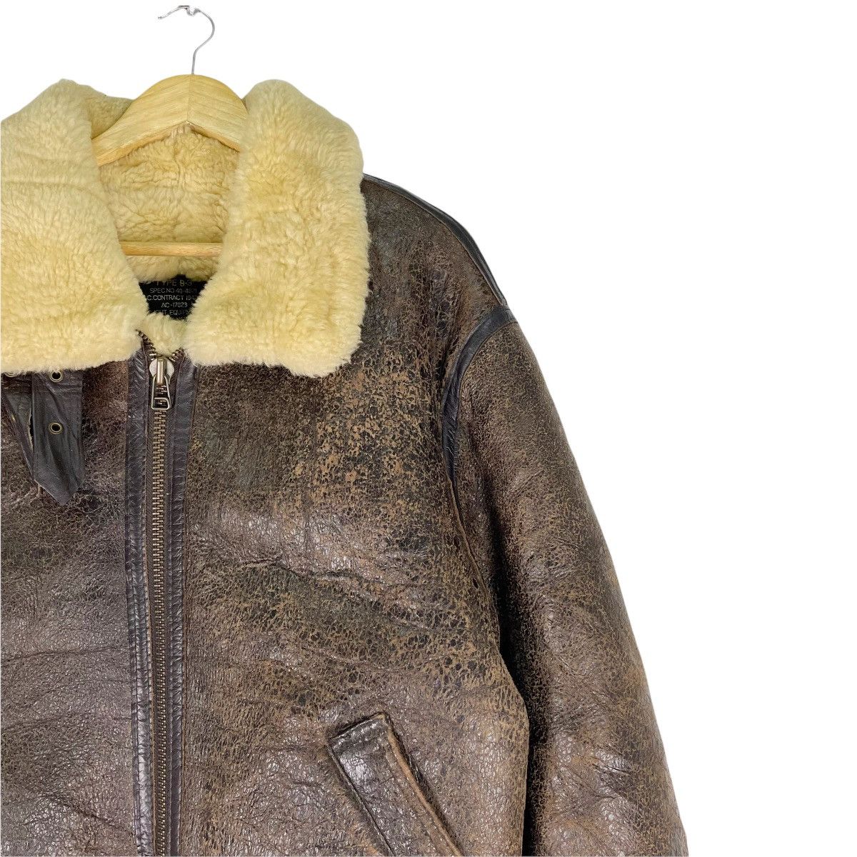 Other ❄️US ARMY Shearling Type B-3 Leather Jacket Size US M / EU 48-50 / 2 - 4 Thumbnail