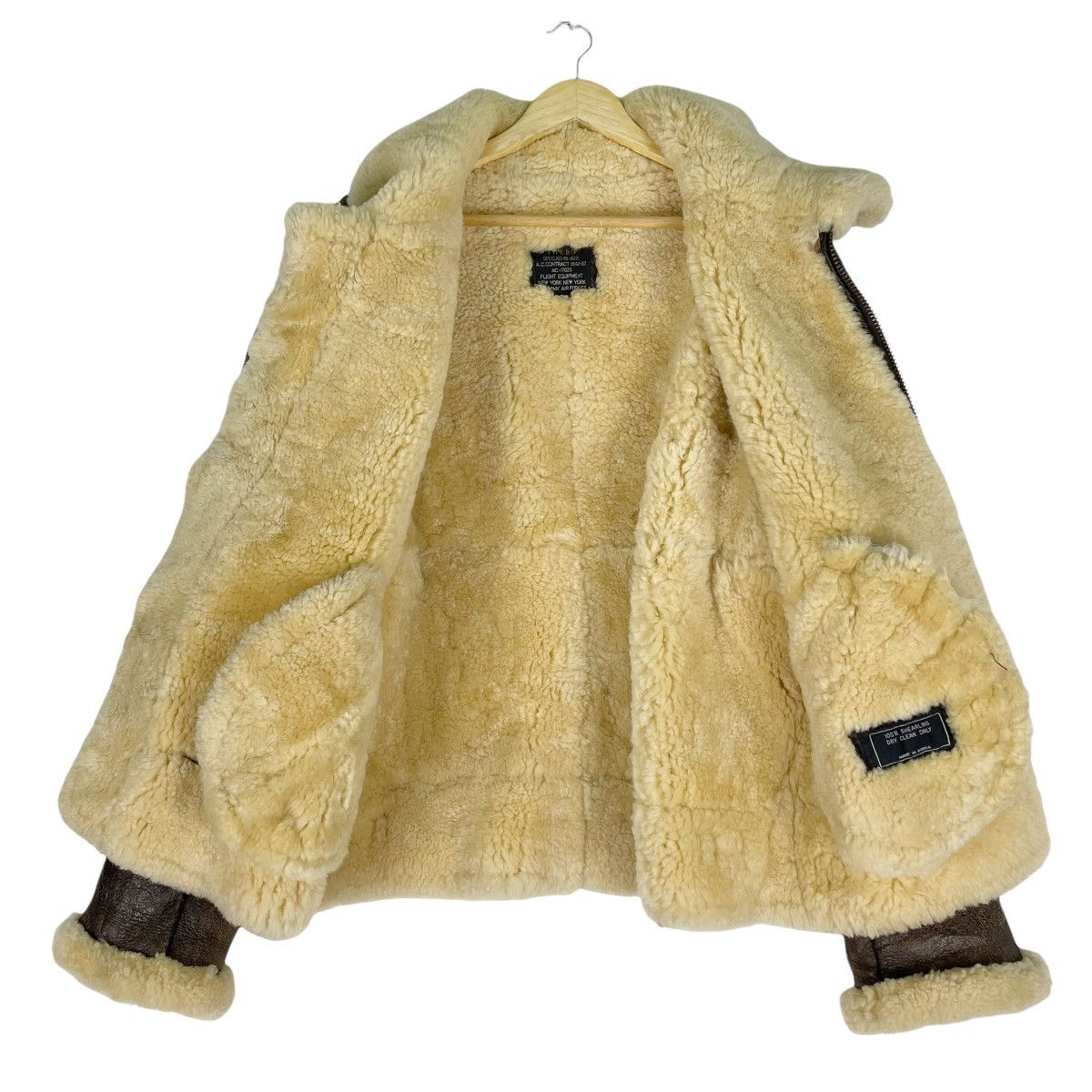 Other ❄️US ARMY Shearling Type B-3 Leather Jacket Size US M / EU 48-50 / 2 - 10 Thumbnail