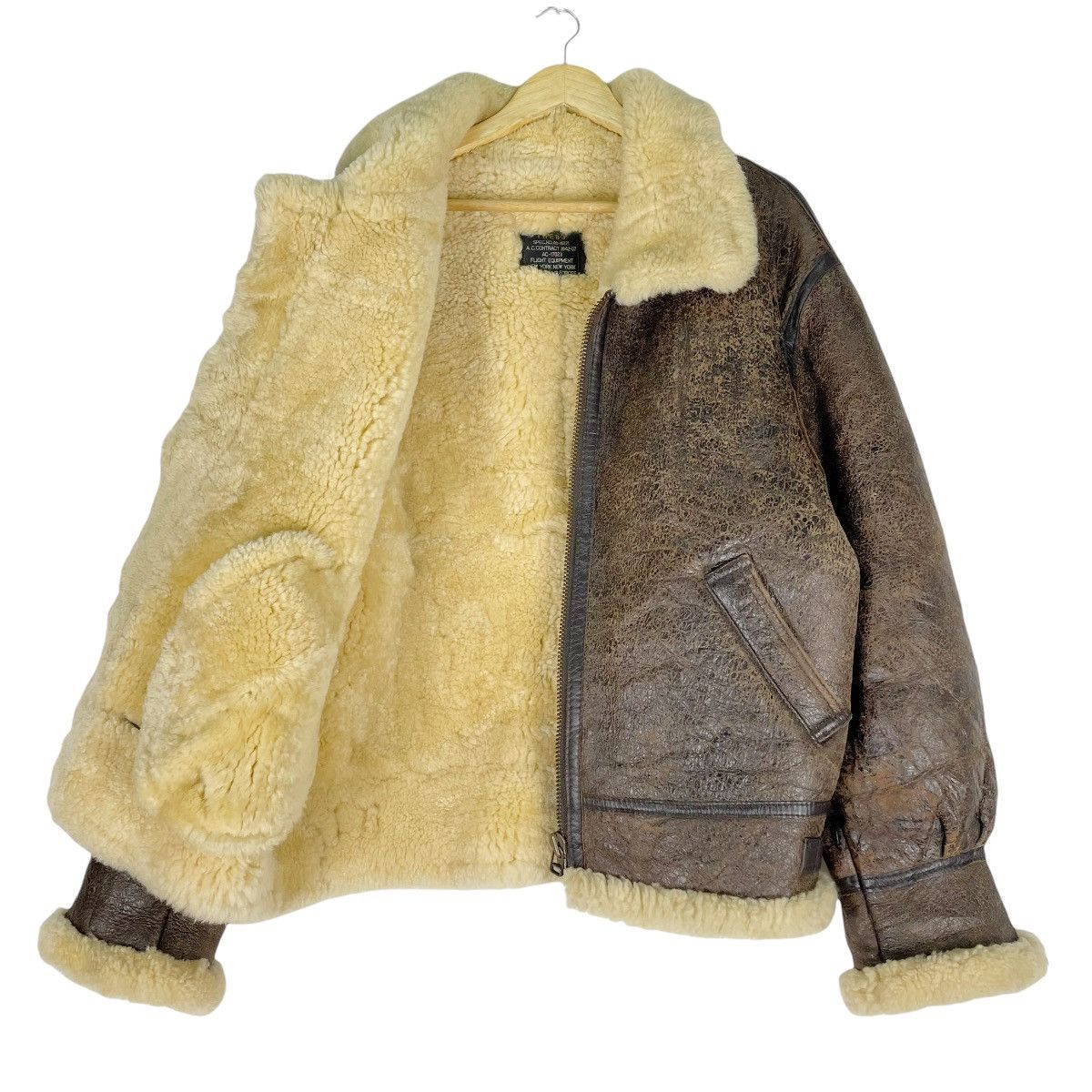 Other ❄️US ARMY Shearling Type B-3 Leather Jacket Size US M / EU 48-50 / 2 - 2 Thumbnail