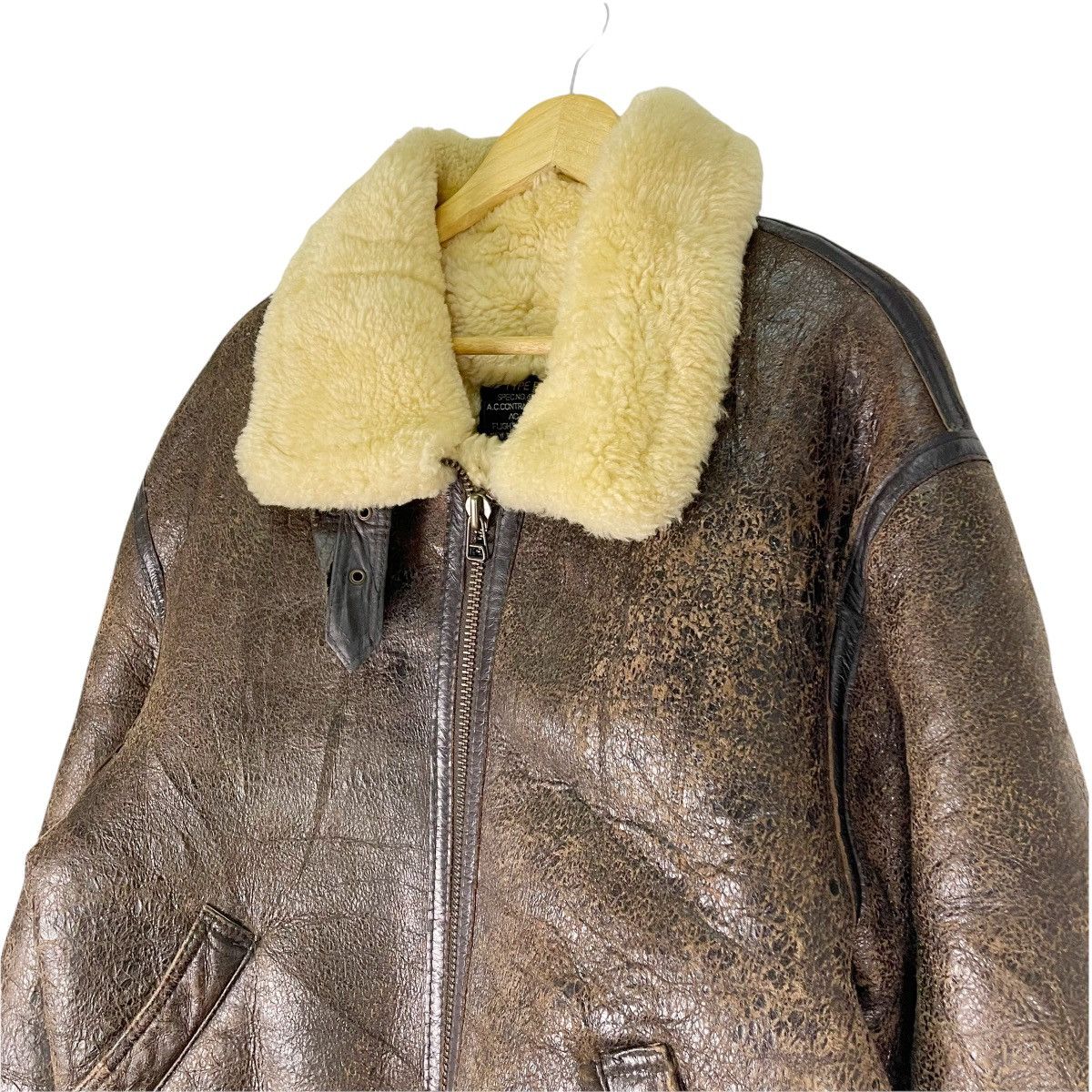 Other ❄️US ARMY Shearling Type B-3 Leather Jacket Size US M / EU 48-50 / 2 - 5 Thumbnail