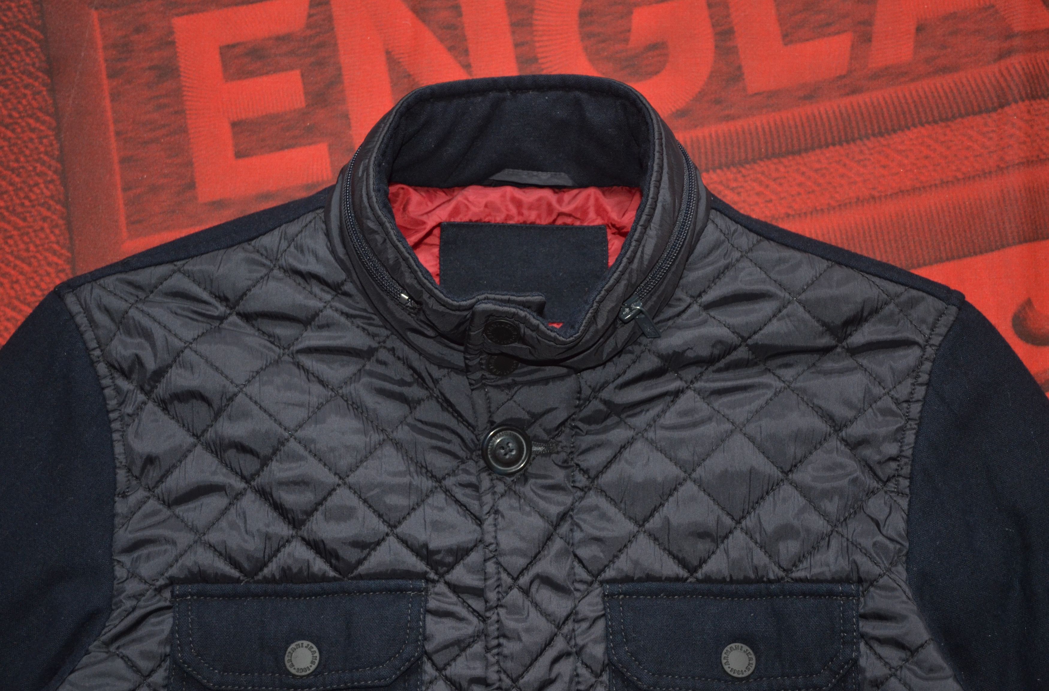 Armani ARMANI JEANS MEN QUILTED NYLON & FLANNEL PUFFER JACKET Navy Size US S / EU 44-46 / 1 - 19 Thumbnail