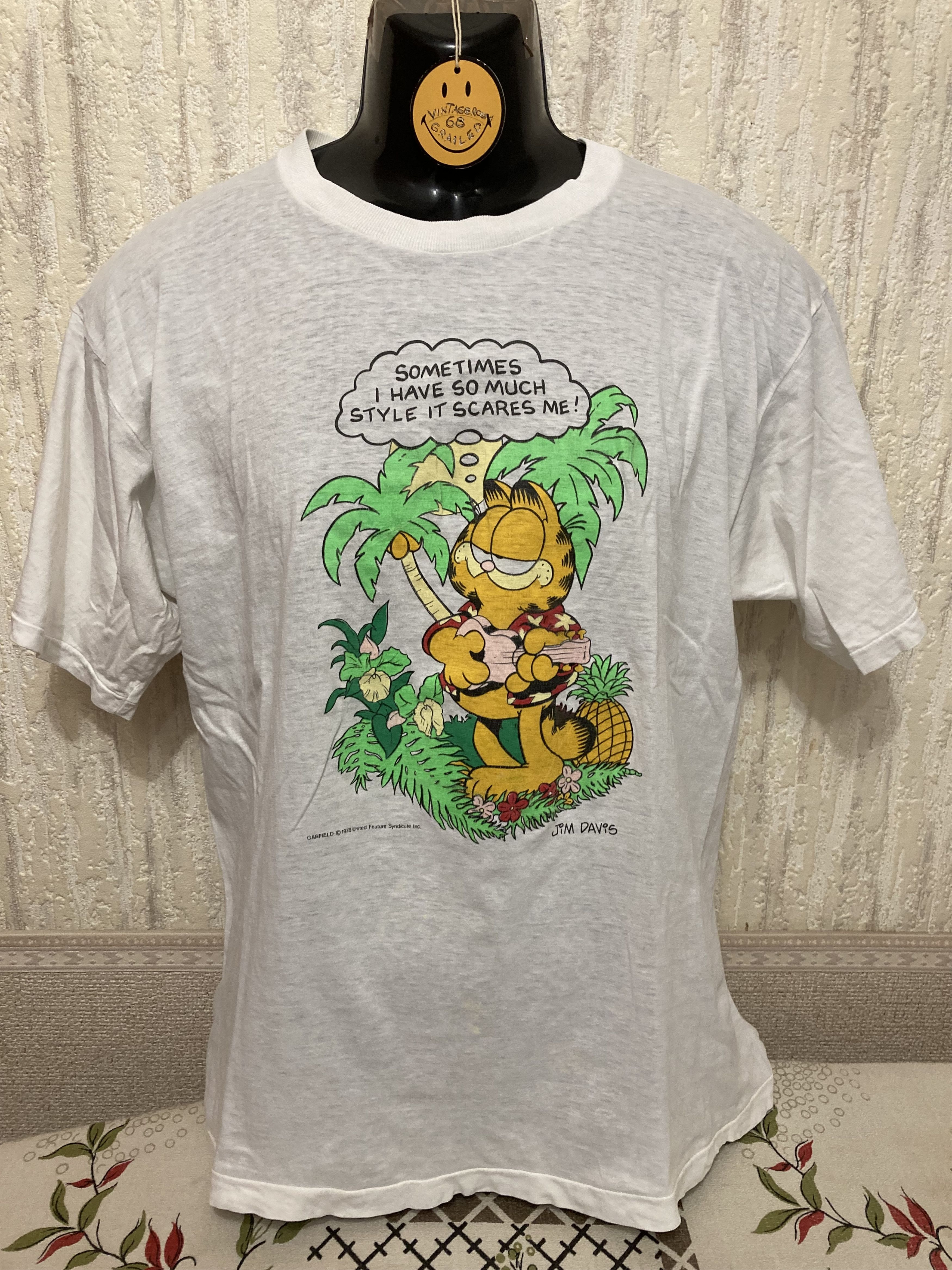 Cartoon Network × Vintage Vintage Garfield jimdavis 1978 united feature syndicate Size US L / EU 52-54 / 3 - 1 Thumbnail