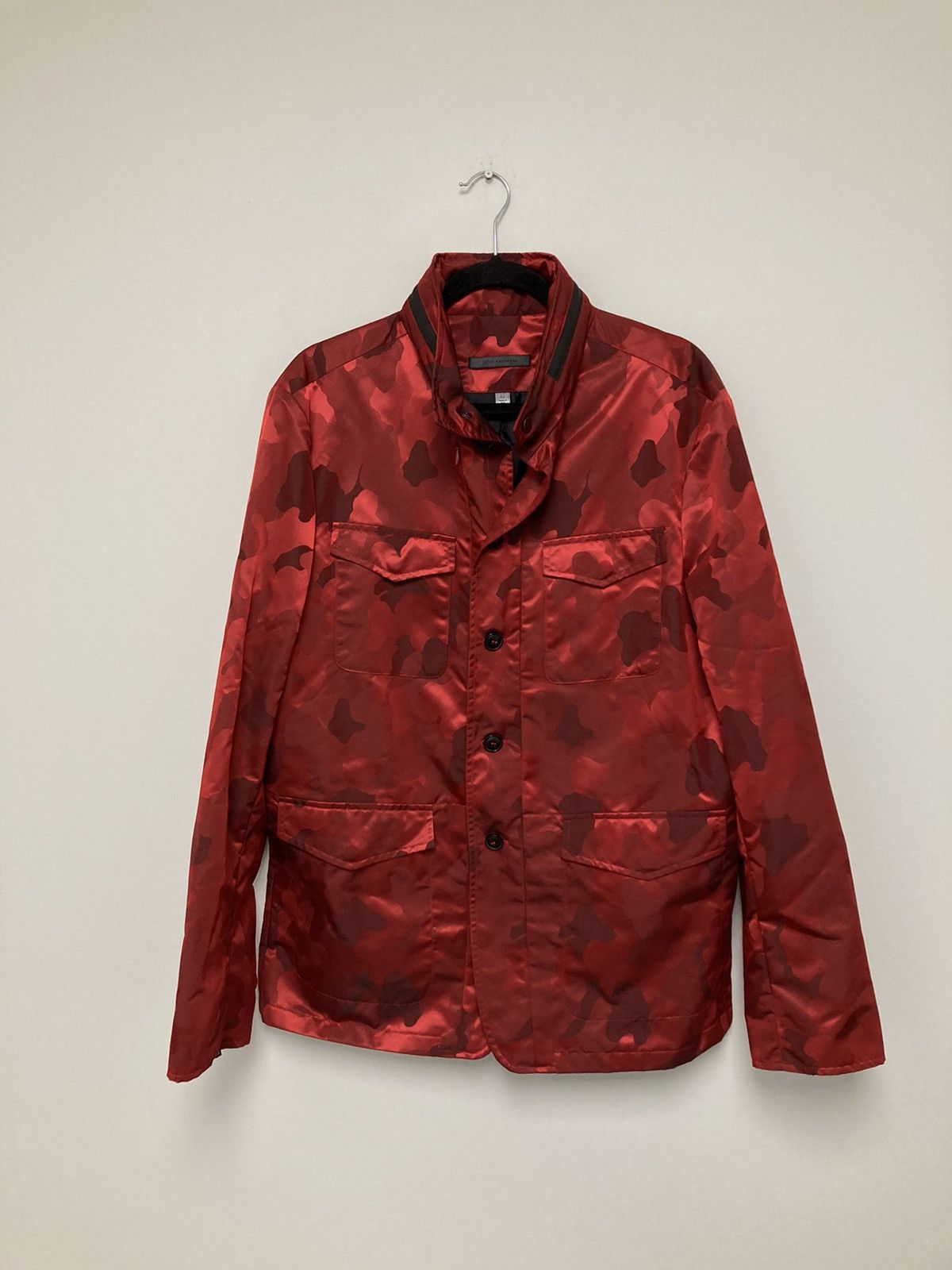 John Varvatos Dual Closure Nylon Camo Jacket. 56 Size US XL / EU 56 / 4 - 11 Thumbnail