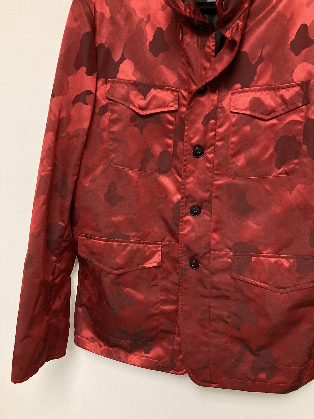 John Varvatos Dual Closure Nylon Camo Jacket. 56 Size US XL / EU 56 / 4 - 12 Thumbnail