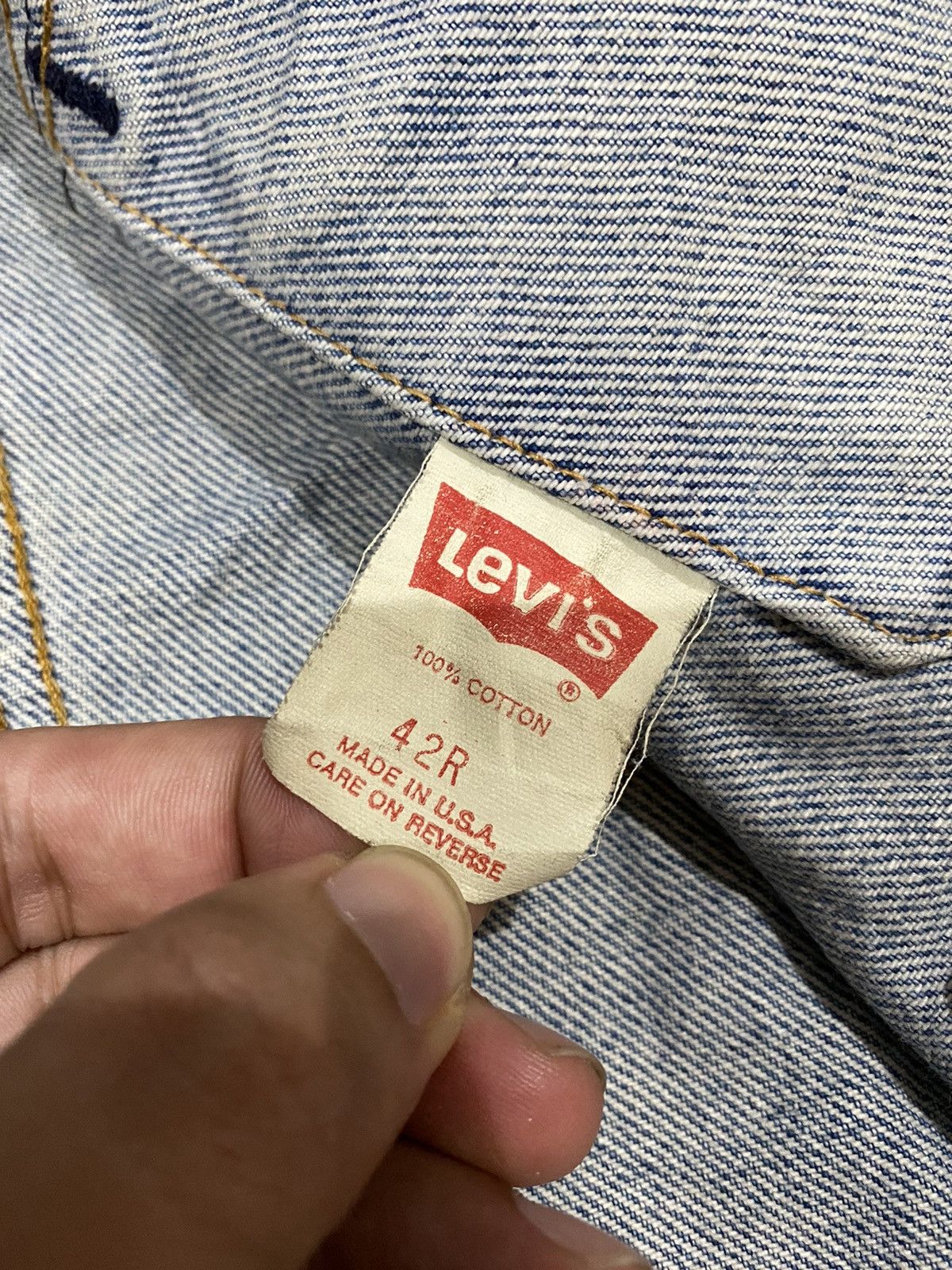 Levi's Vintage Clothing Vintage Distressed LEVIS Denim Jacket Size US M / EU 48-50 / 2 - 4 Thumbnail