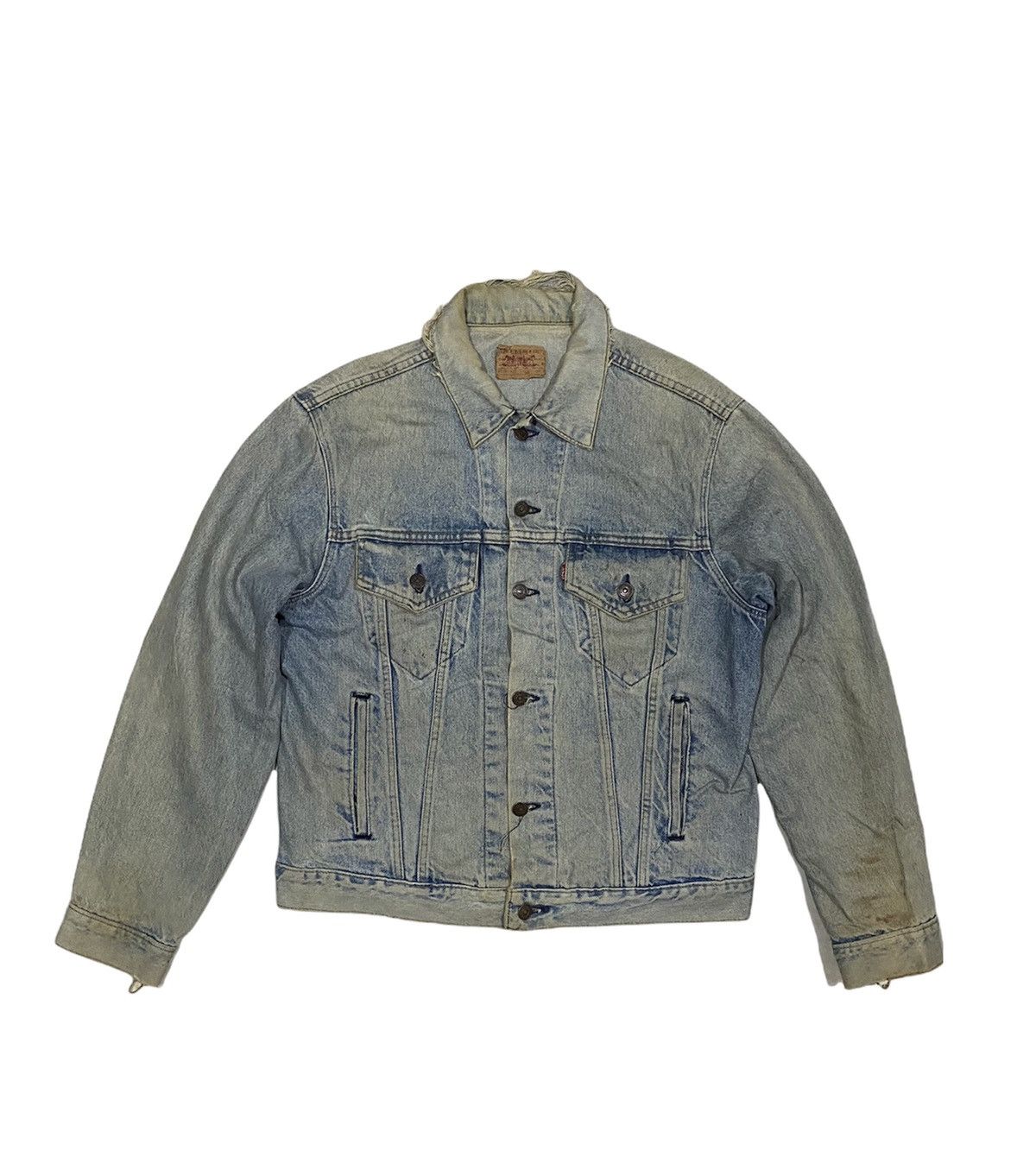 Levi's Vintage Clothing Vintage Distressed LEVIS Denim Jacket Size US M / EU 48-50 / 2 - 1 Thumbnail