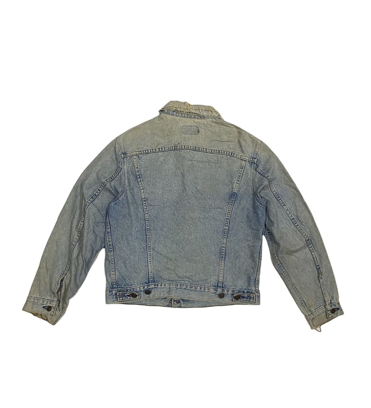 Levi's Vintage Clothing Vintage Distressed LEVIS Denim Jacket Size US M / EU 48-50 / 2 - 2 Thumbnail