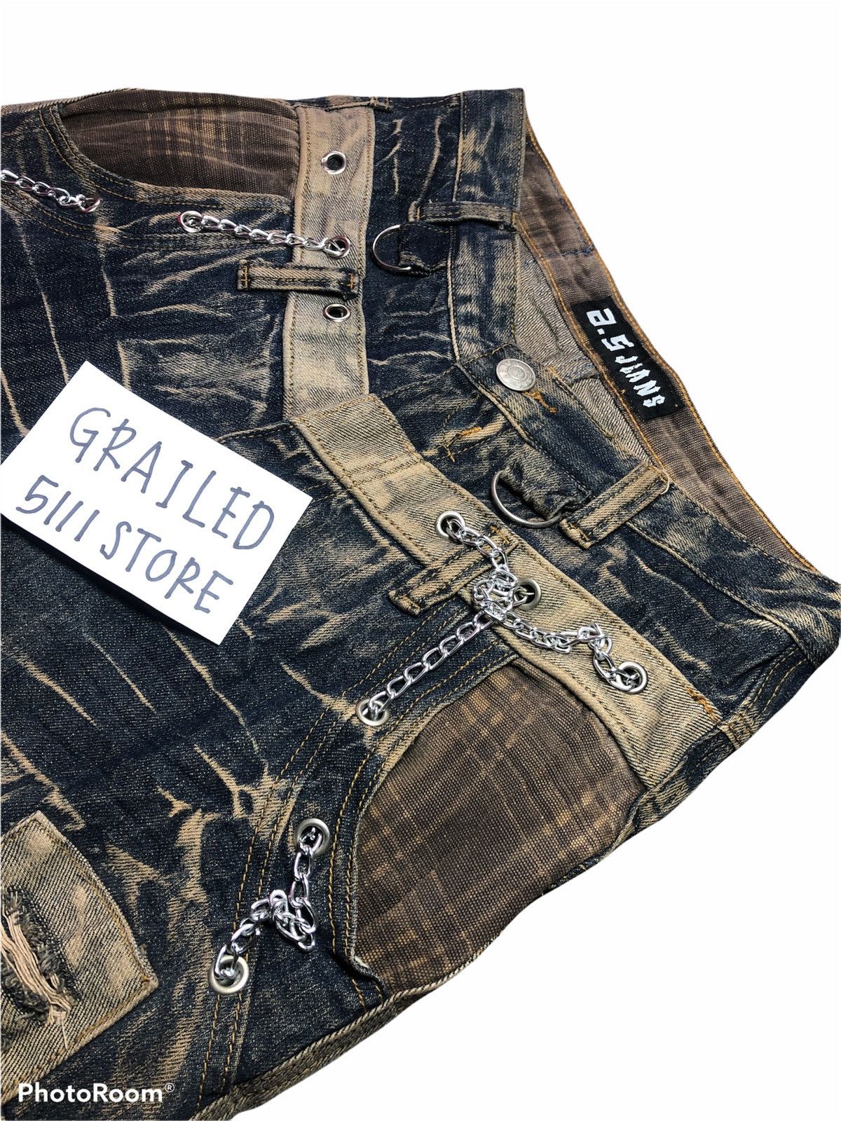 Seditionaries RARE⚡️⚡️ PUNK STYLE RUSTY BLUE JEANS Size US 29 - 5 Thumbnail
