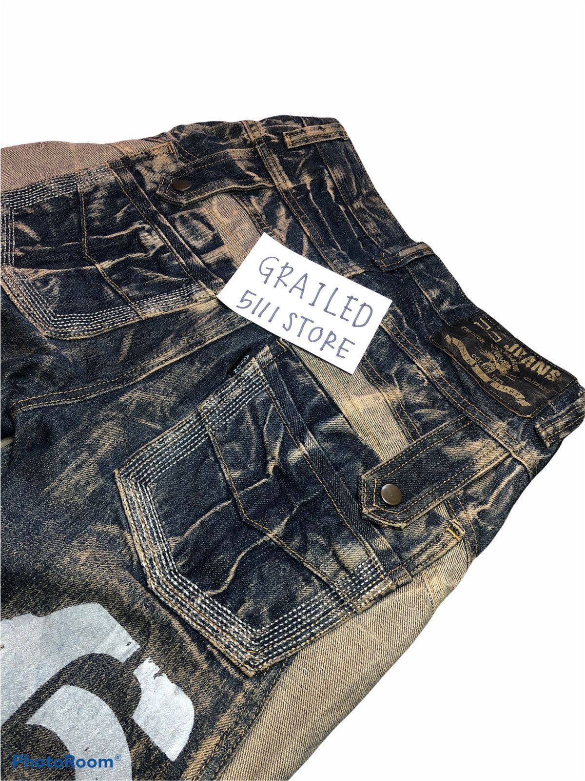 Seditionaries RARE⚡️⚡️ PUNK STYLE RUSTY BLUE JEANS Size US 29 - 9 Thumbnail