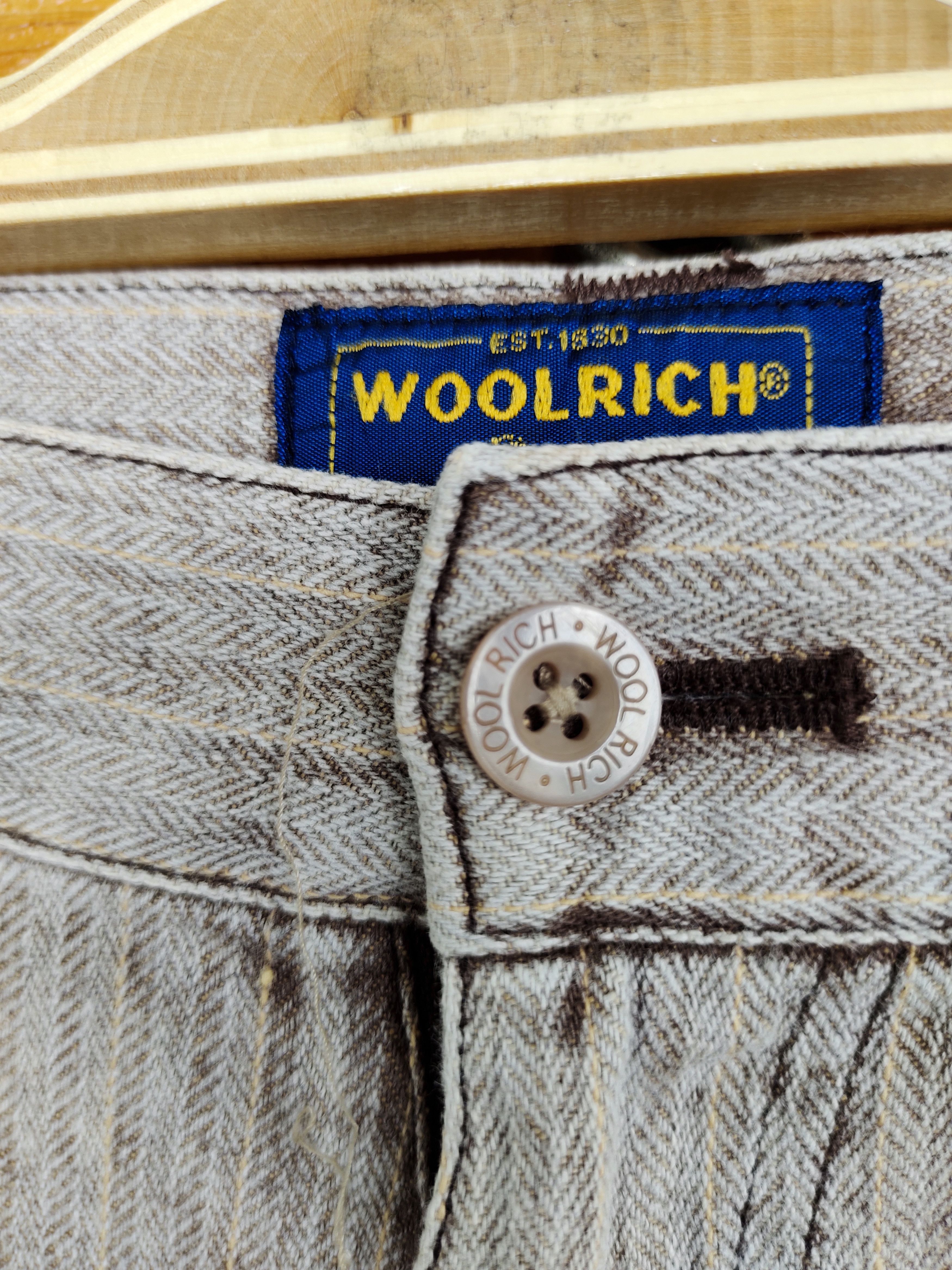 Woolrich Woolen Mills Vintage WOOLRICH Herringbone Twill Cargo Pants Size US 31 - 11 Thumbnail