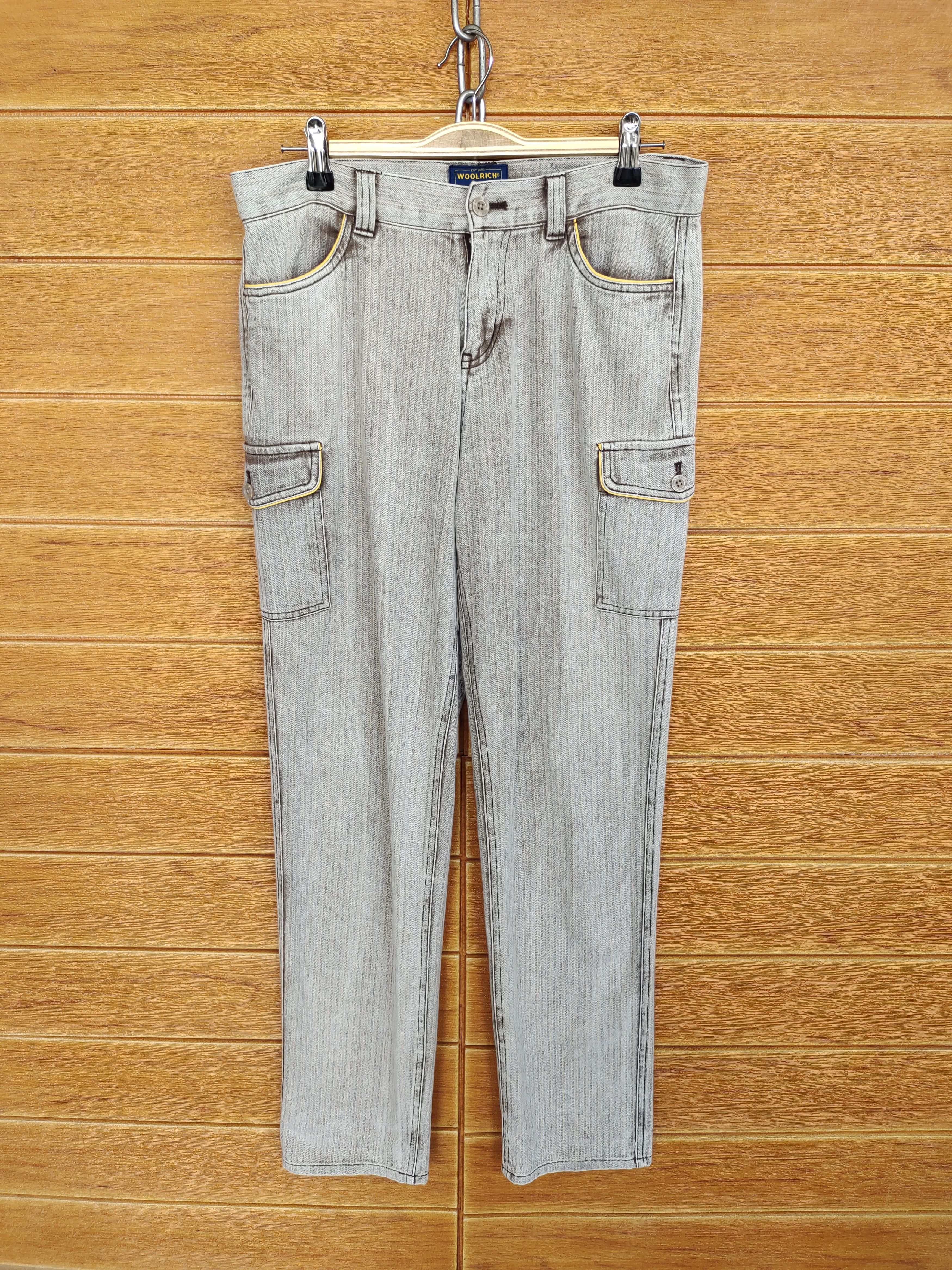 Woolrich Woolen Mills Vintage WOOLRICH Herringbone Twill Cargo Pants Size US 31 - 2 Thumbnail