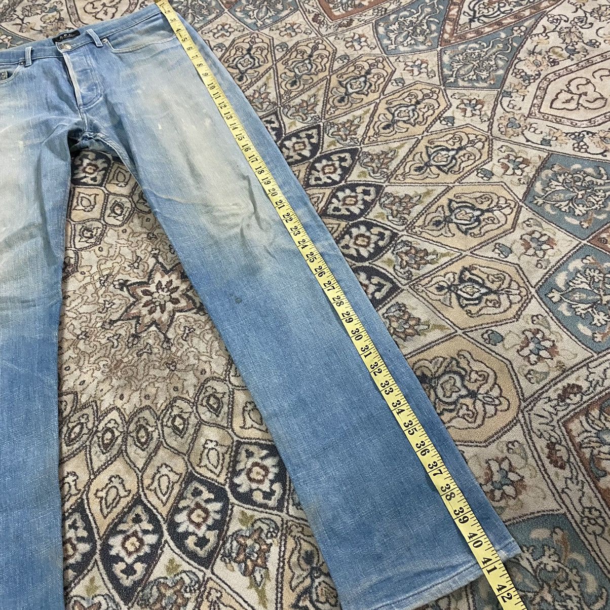A.P.C. Dirty Faded APC Cure Denim Skinny Jeans Rue de fleurus Size US 30 / EU 46 - 15 Thumbnail