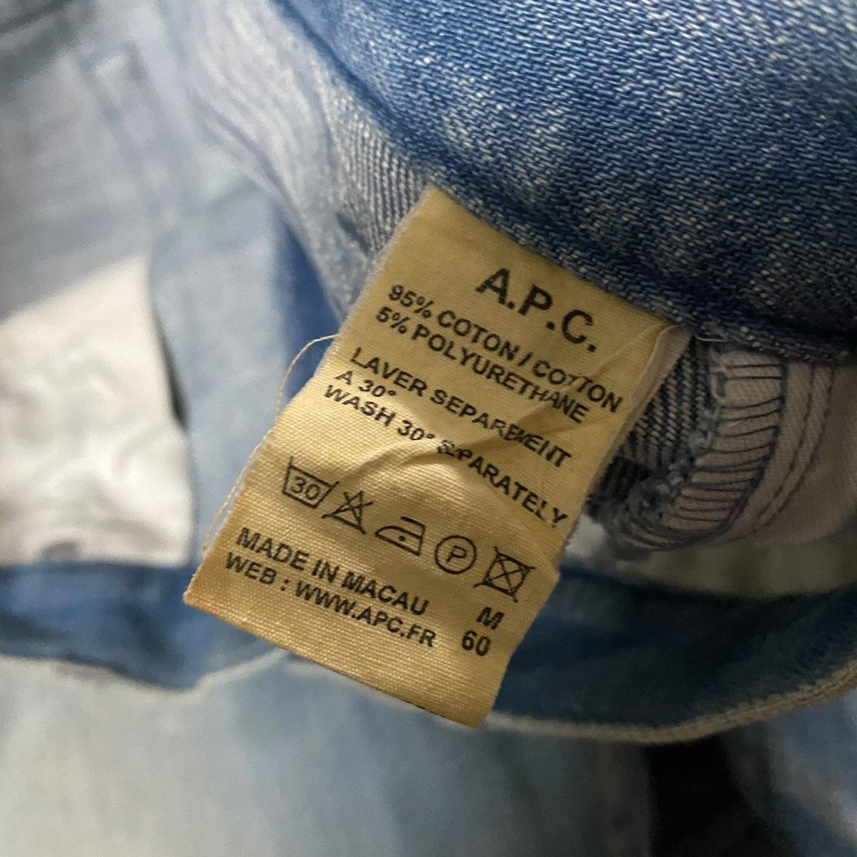 A.P.C. Dirty Faded APC Cure Denim Skinny Jeans Rue de fleurus Size US 30 / EU 46 - 12 Thumbnail