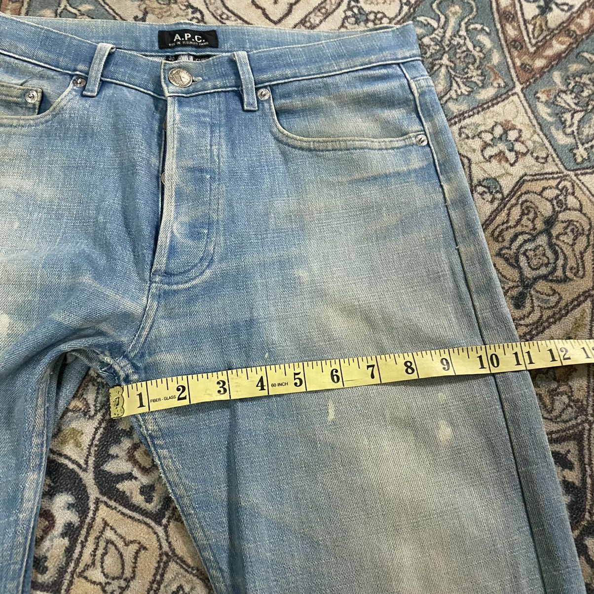 A.P.C. Dirty Faded APC Cure Denim Skinny Jeans Rue de fleurus Size US 30 / EU 46 - 17 Thumbnail
