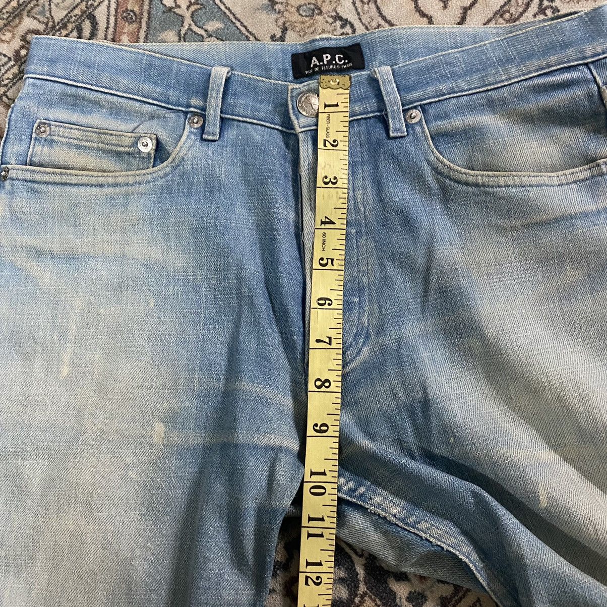 A.P.C. Dirty Faded APC Cure Denim Skinny Jeans Rue de fleurus Size US 30 / EU 46 - 14 Thumbnail
