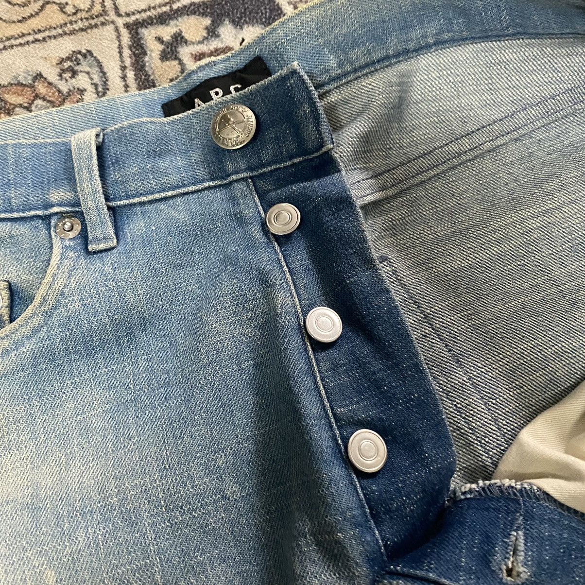 A.P.C. Dirty Faded APC Cure Denim Skinny Jeans Rue de fleurus Size US 30 / EU 46 - 10 Thumbnail
