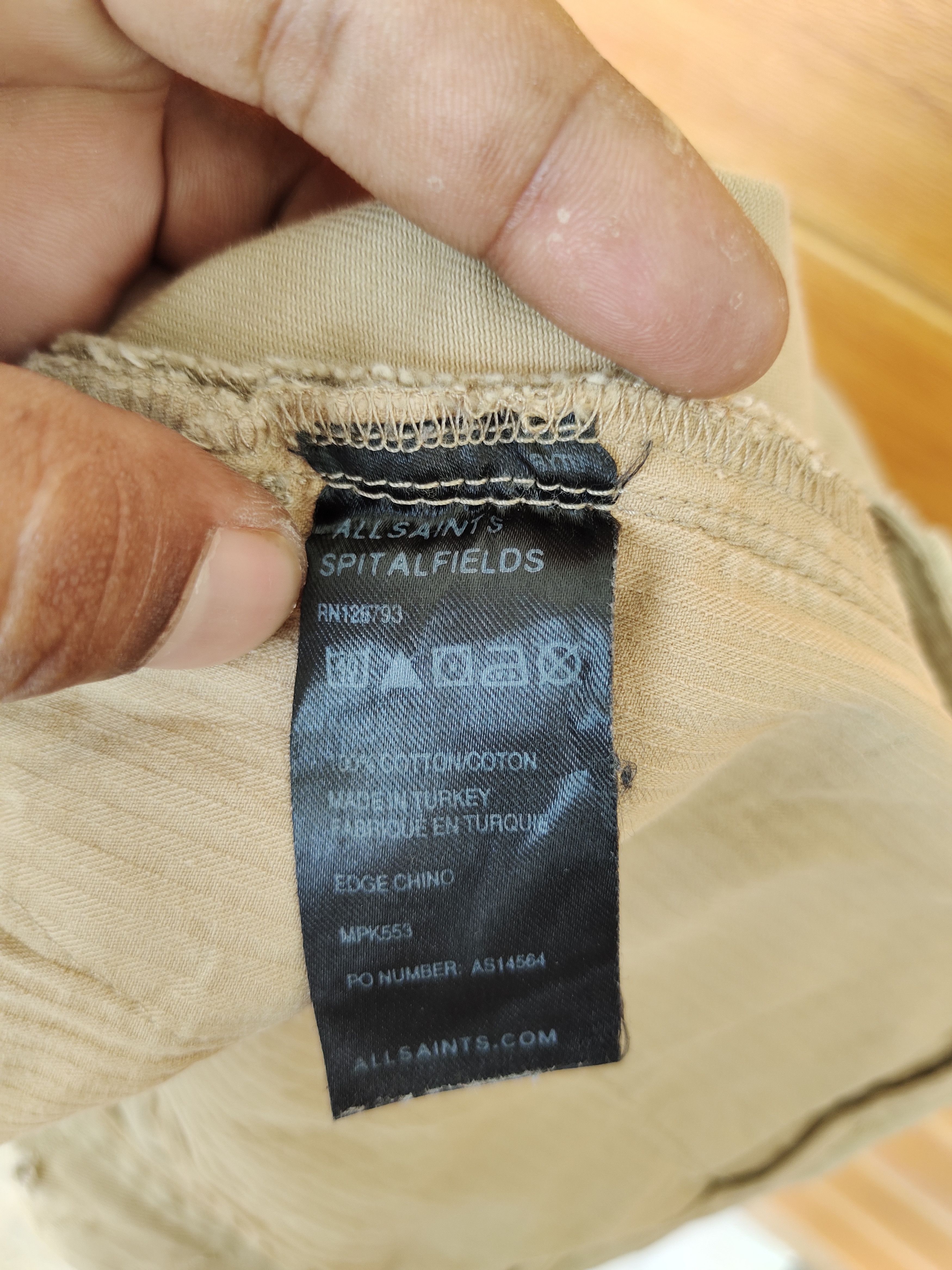 Allsaints ALLSAINTS Spitalfieds Chinos Pants Size US 31 - 20 Thumbnail