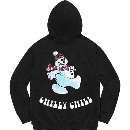 Supreme Snowman Black Chilly Chill Hoodie