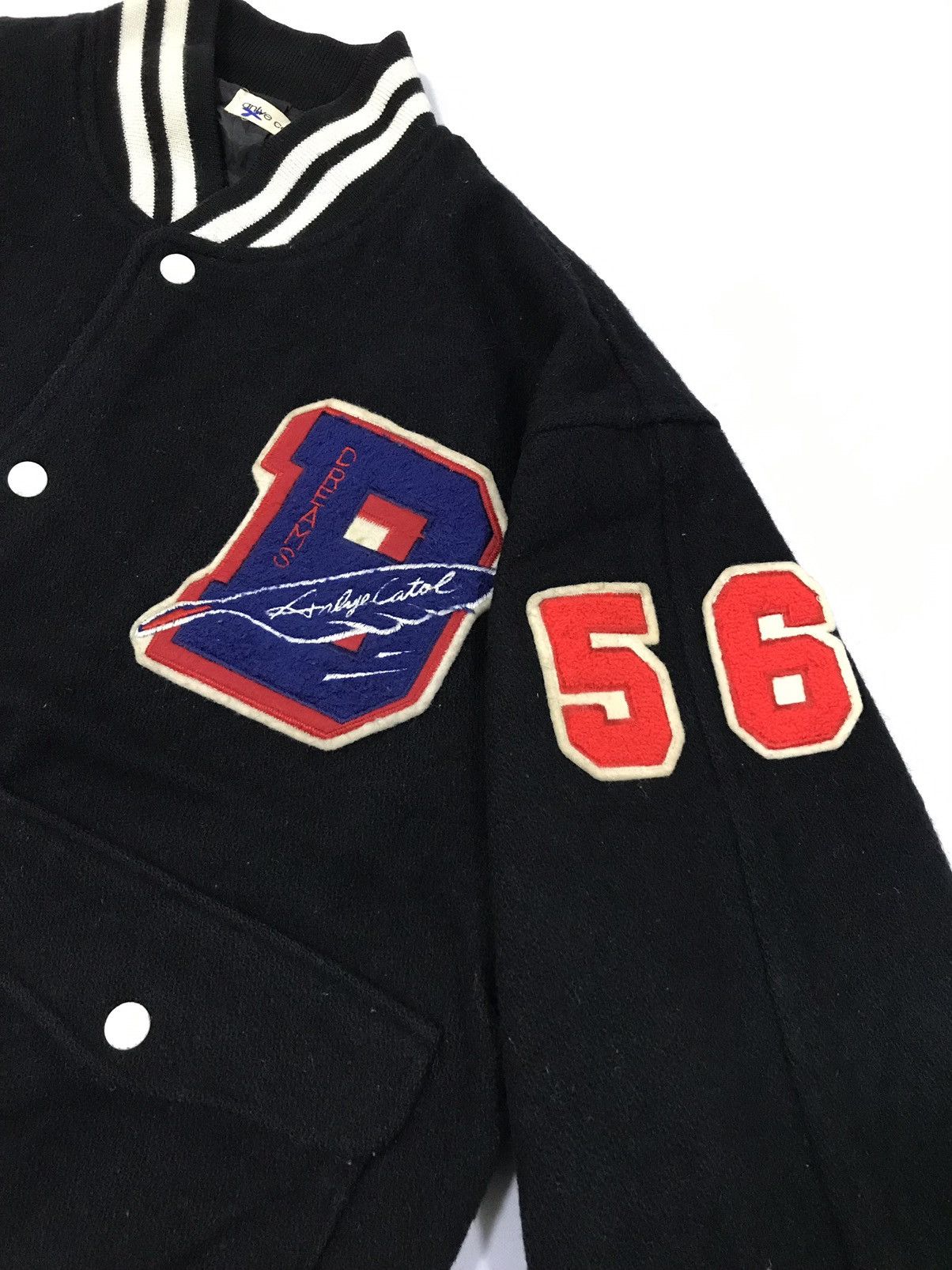 Vintage Vintage Varsity Wool Jacket Snap Button Made In Japan Size US XL / EU 56 / 4 - 8 Thumbnail