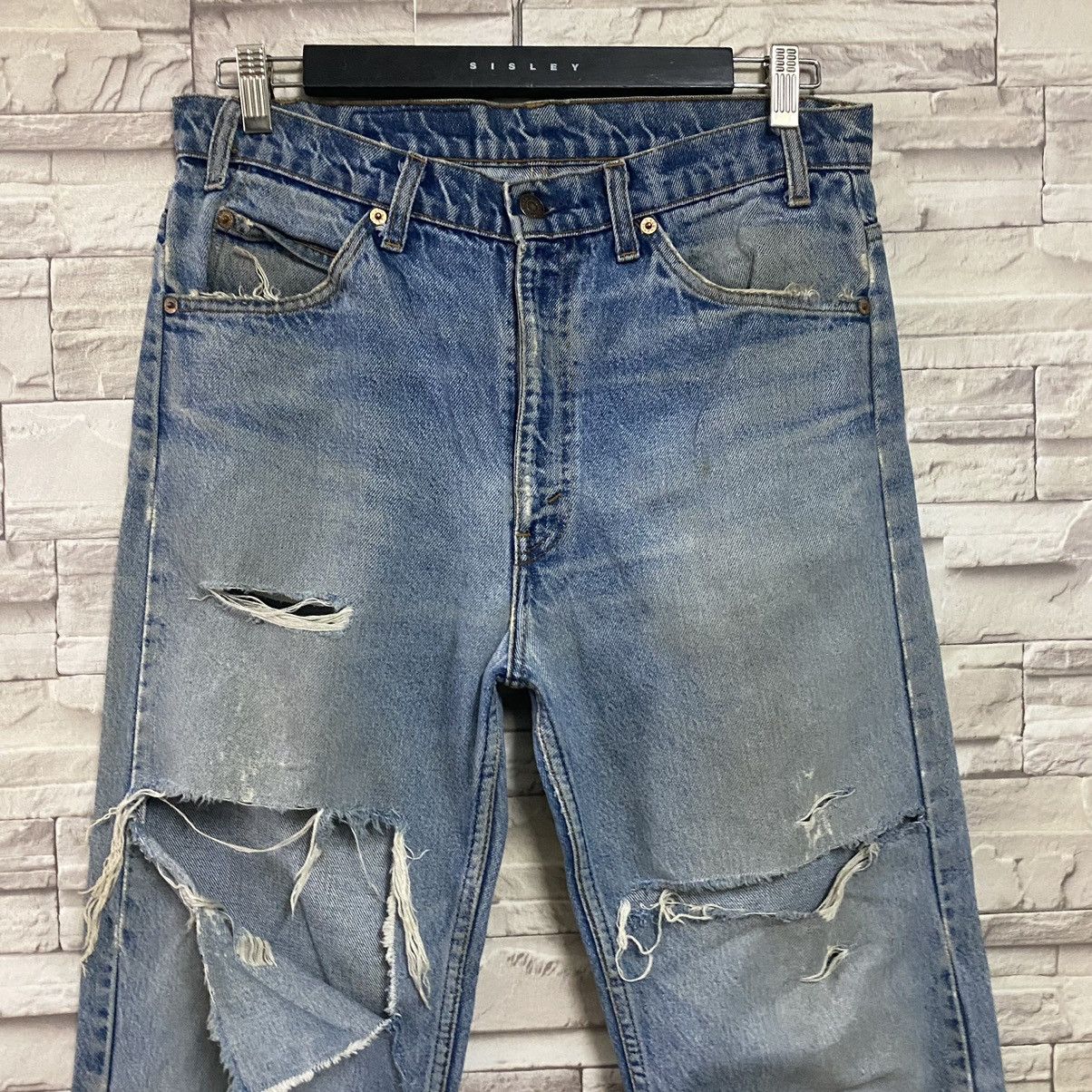 Levi's Vintage Levis 505 Orangetab Ripped Distressed Size US 33 - 4 Thumbnail
