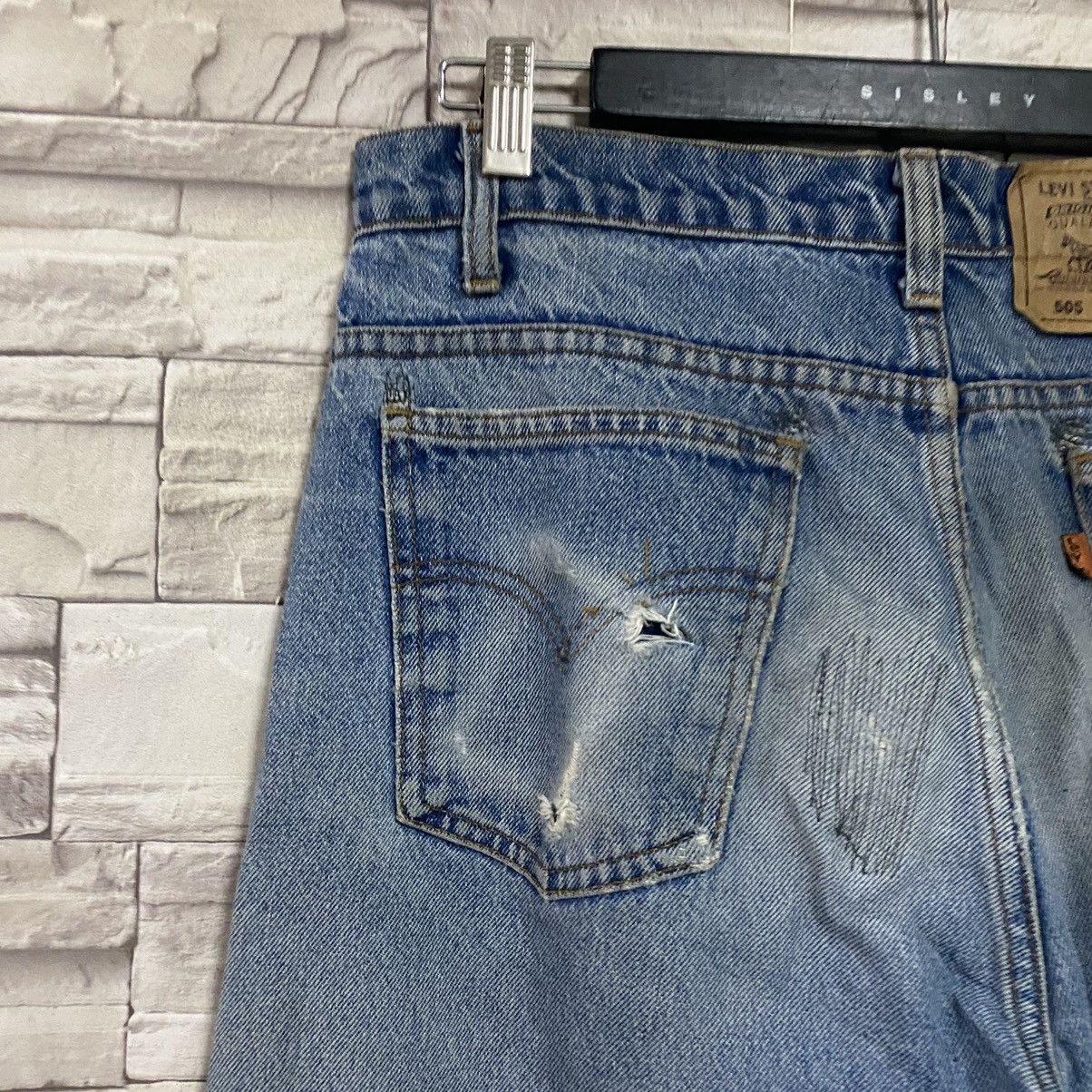 Levi's Vintage Levis 505 Orangetab Ripped Distressed Size US 33 - 12 Thumbnail