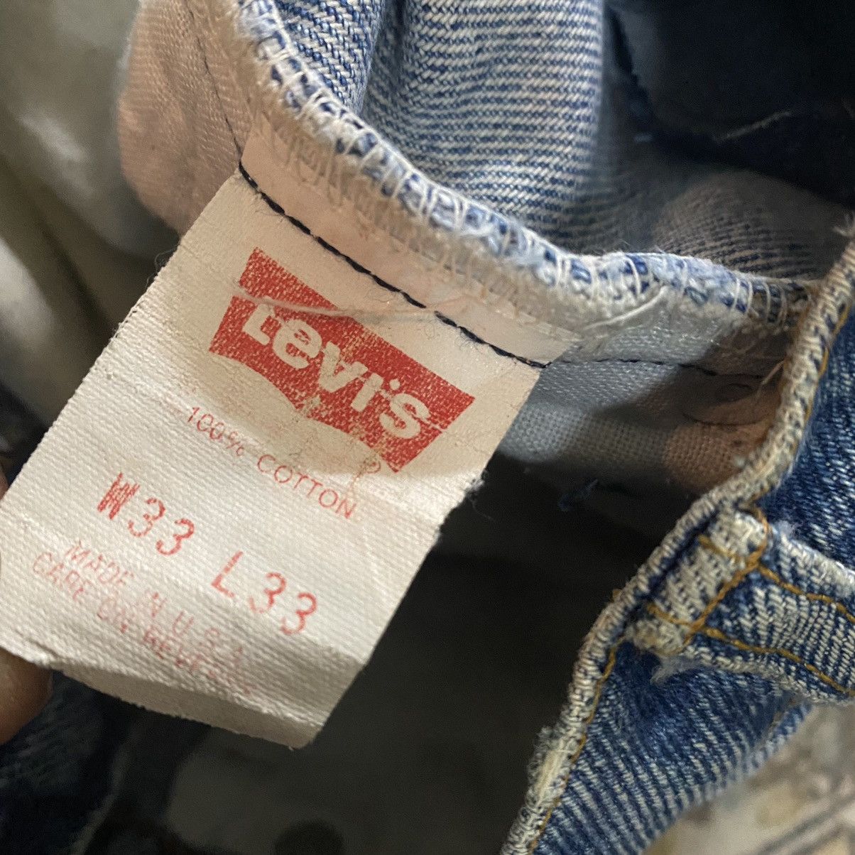 Levi's Vintage Levis 505 Orangetab Ripped Distressed Size US 33 - 18 Thumbnail