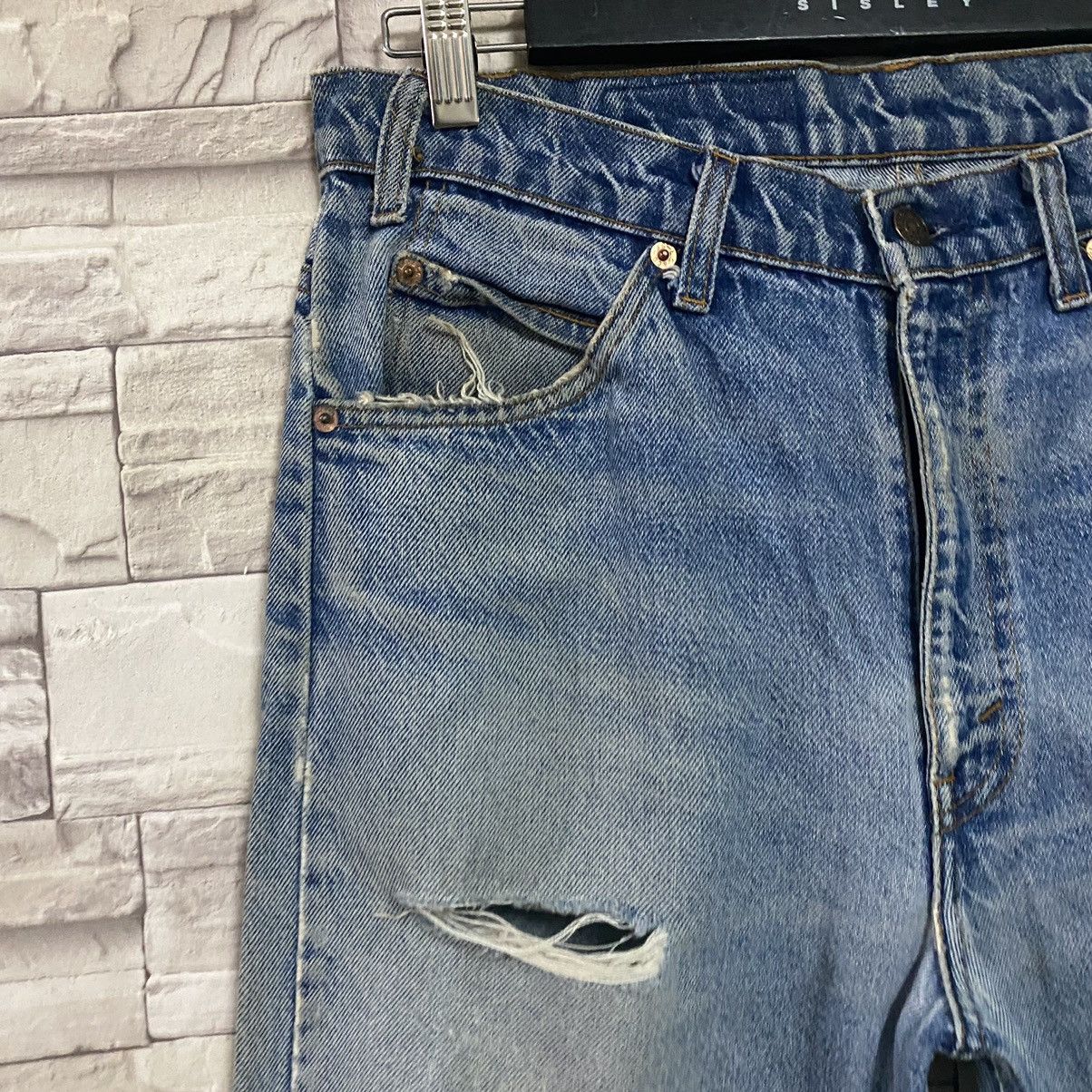 Levi's Vintage Levis 505 Orangetab Ripped Distressed Size US 33 - 5 Thumbnail