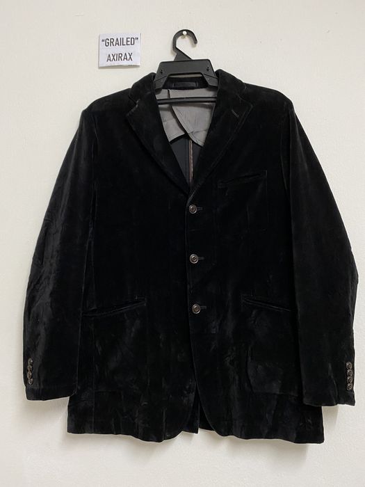 Japanese Brand Kansai Yamamoto single-breast valvet jacket | Grailed