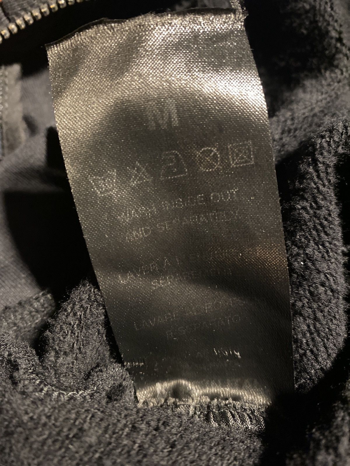 Raf Simons AW20/21 “I Love The Youth” Distressed Zip Up