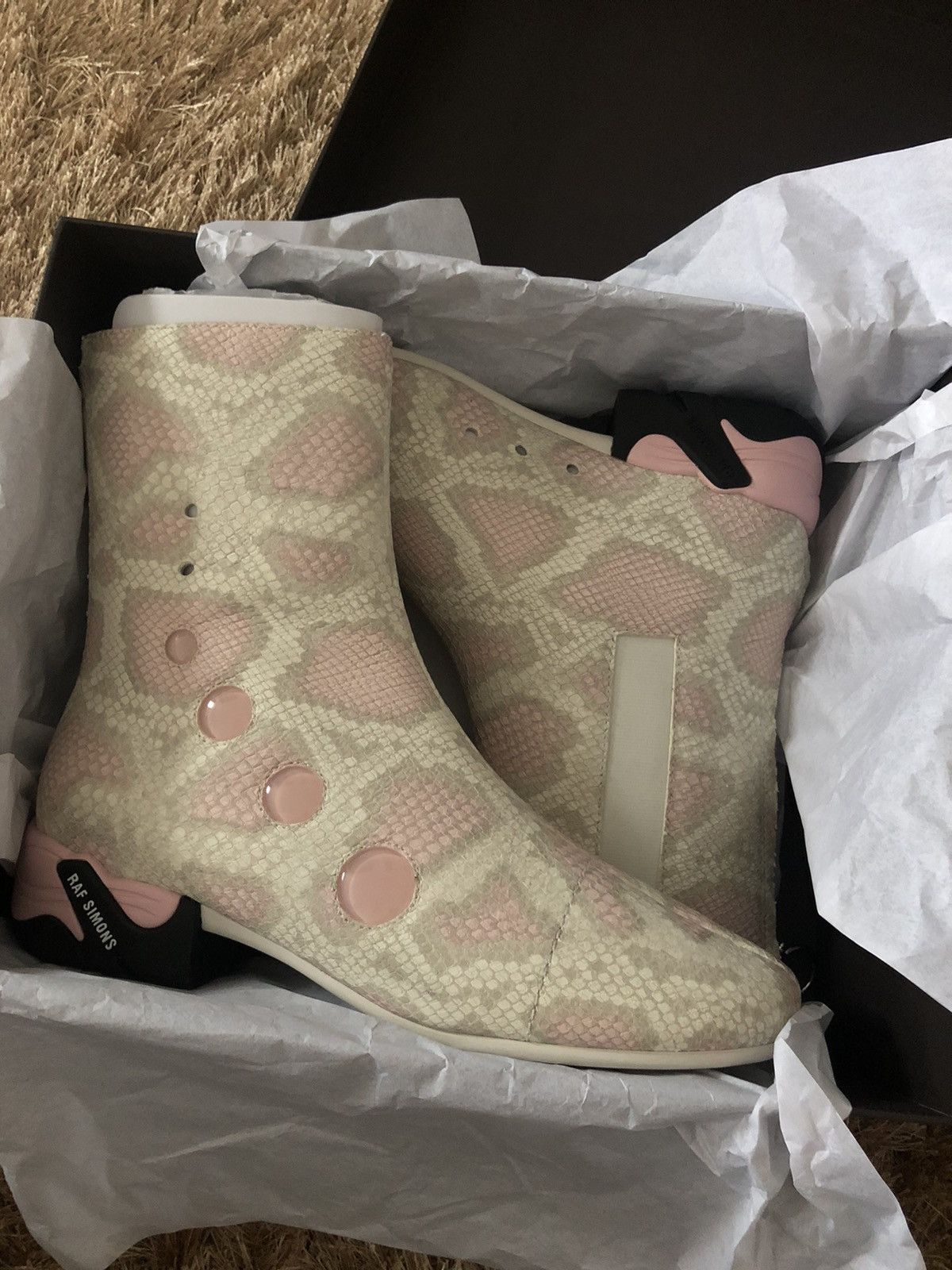 Raf Simons Raf Simons Solaris 21 Snakeskin Boots | Grailed