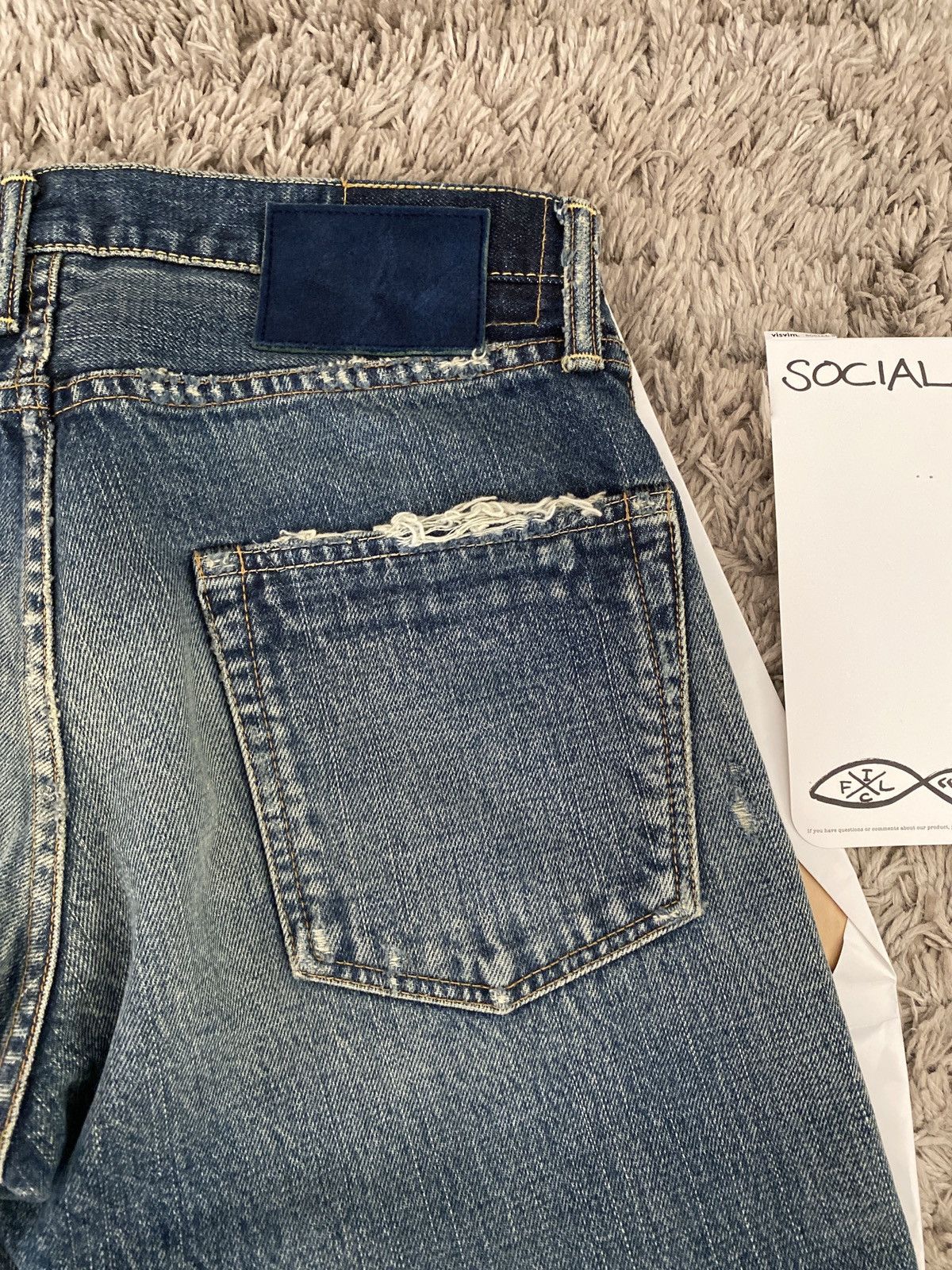 Visvim Visvim Social Sculpture 10 Damaged-17 Size US 32 / EU 48 - 6 Thumbnail