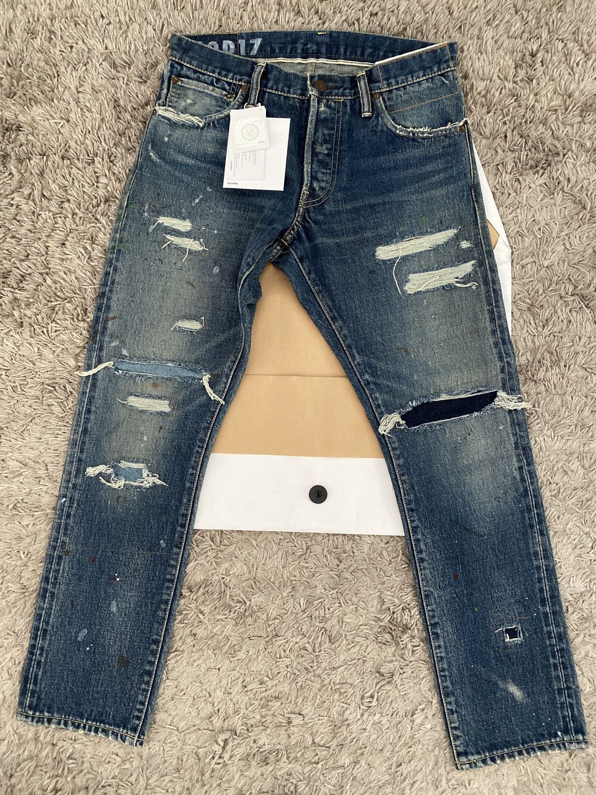 Visvim Visvim Social Sculpture 10 Damaged-17 Size US 32 / EU 48 - 1 Thumbnail