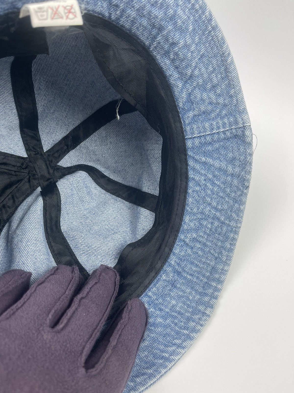 Hat Club denim bucket hat with one pocket Size ONE SIZE - 6 Thumbnail
