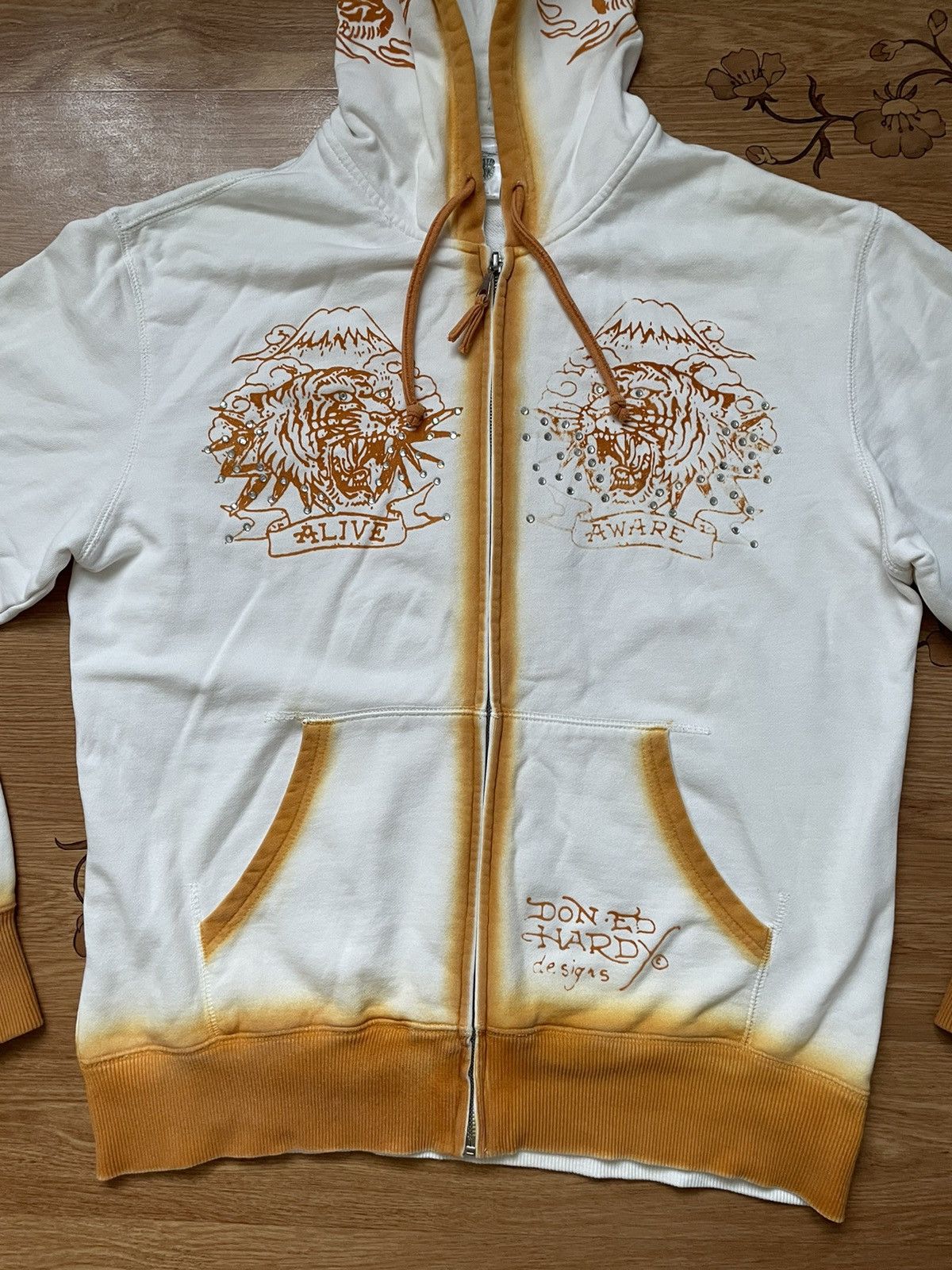 Christian Audigier Ed Hardy Christian Audigier Zip Hoodie vintage white Size US L / EU 52-54 / 3 - 3 Thumbnail