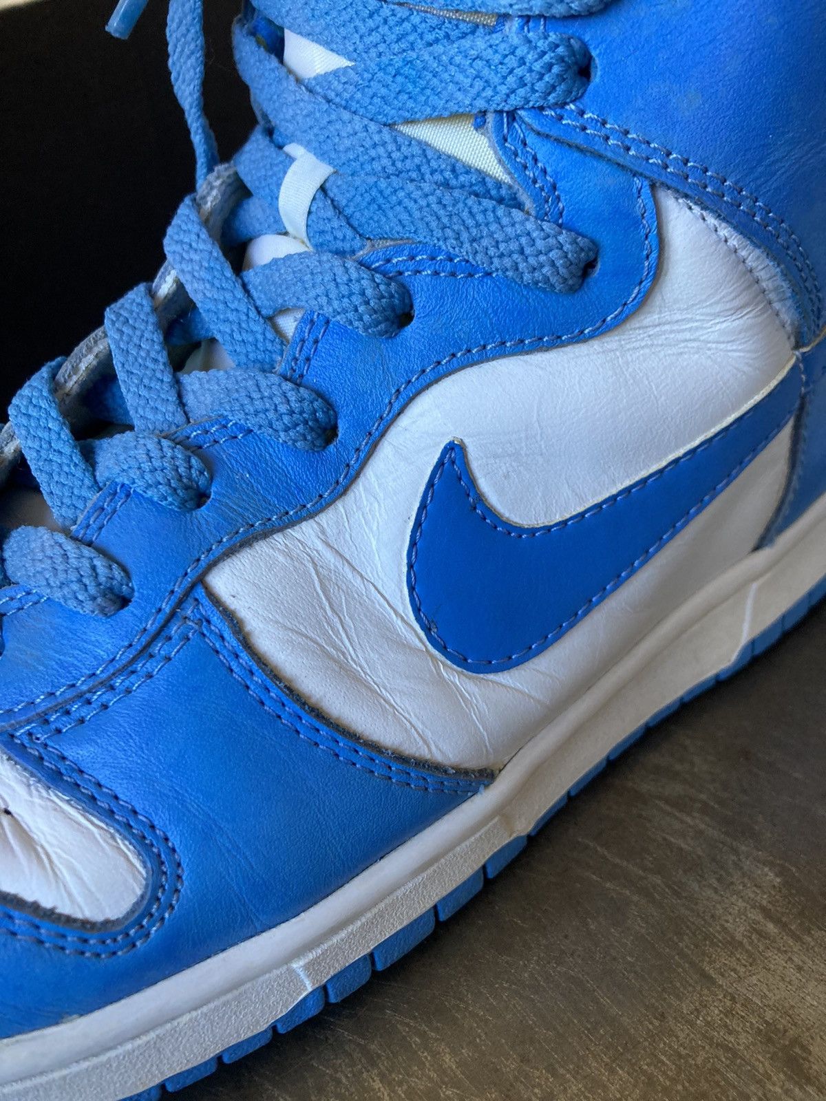 Nike 1999 Dunk High Le White | Carolina Blue UNC blue Size US 10 / EU 43 - 20 Thumbnail
