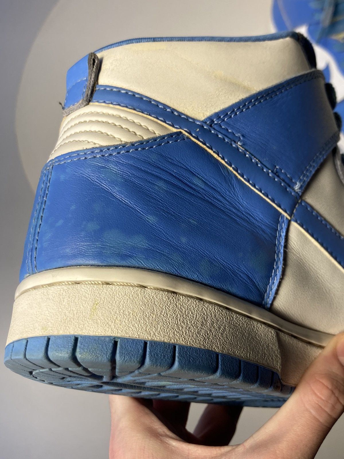 Nike 1999 Dunk High Le White | Carolina Blue UNC blue Size US 10 / EU 43 - 10 Thumbnail